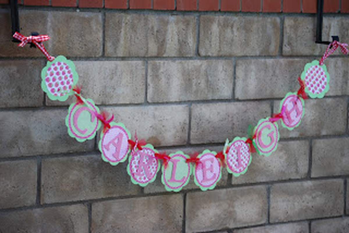 C's Second Birthday - Strawberry