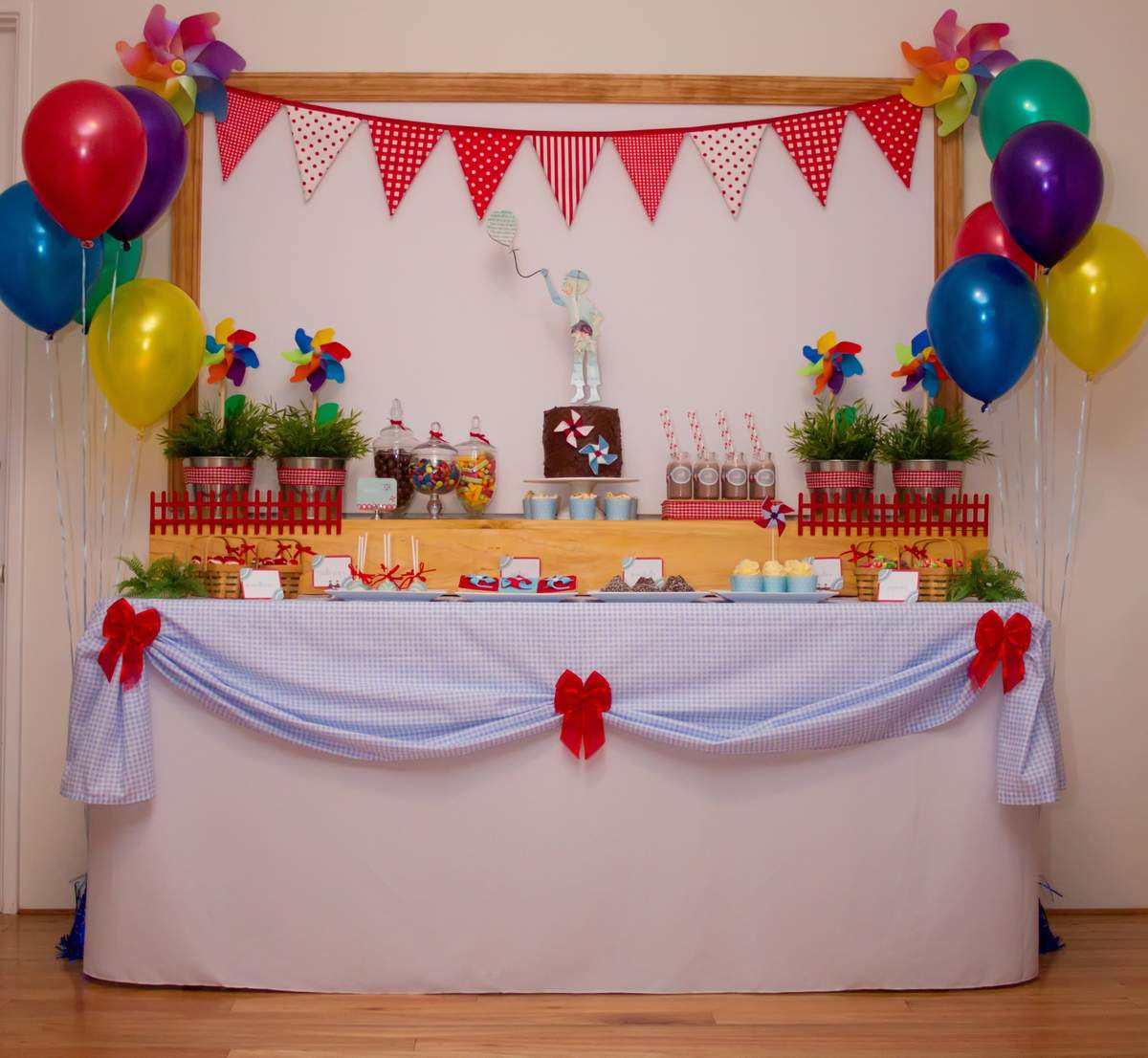 Declan's 2nd Bday Pinwheels & Balloons Theme -  Pinwheels & Balloons
