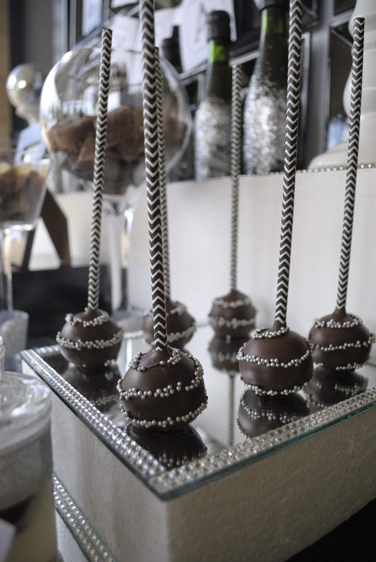 Black,White & silver New Year's Party Ideas Photo 1 of 11 Catch My