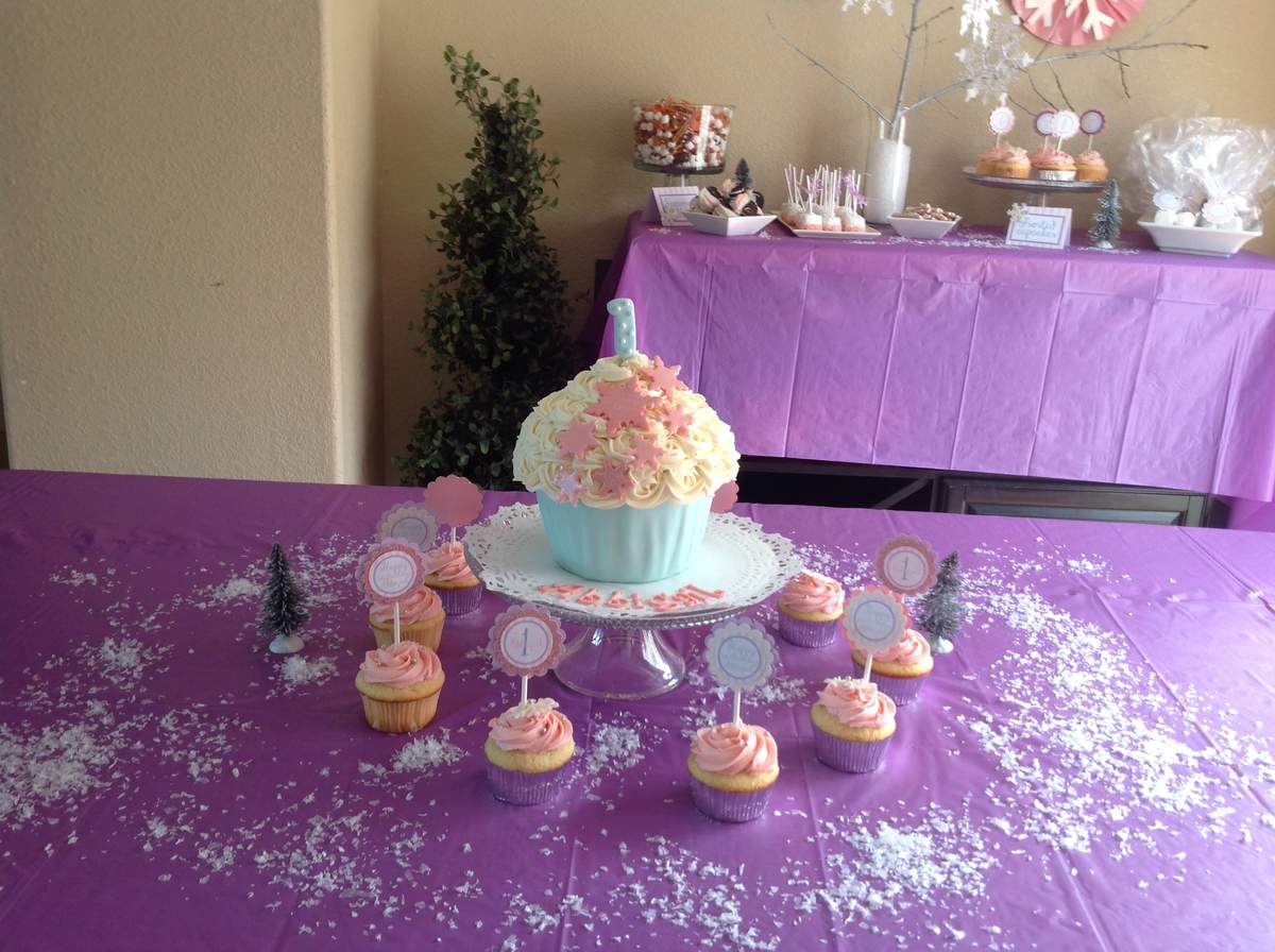 Abbigail's 1st Birthday  - winter wonderland