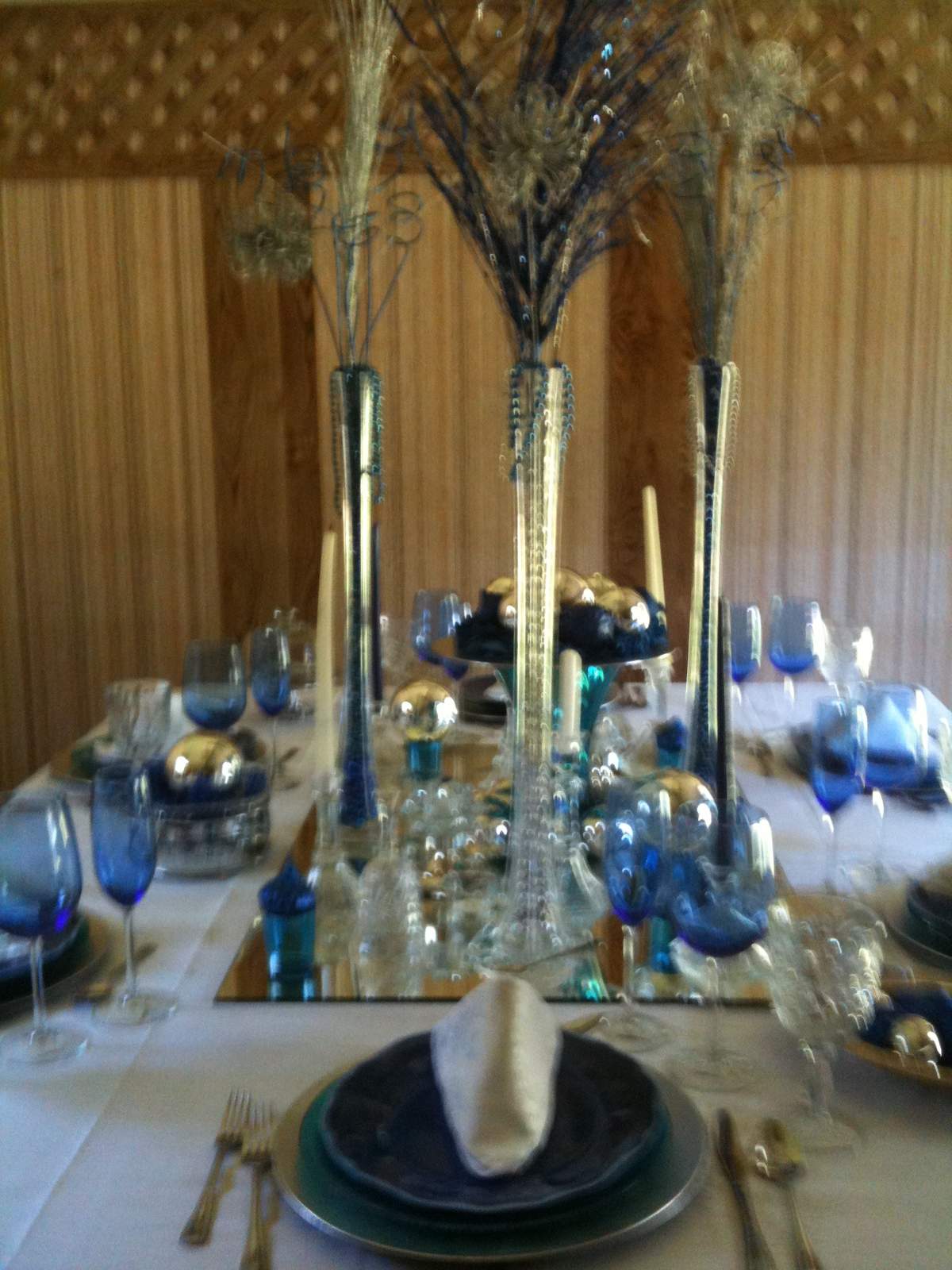 ELEGANT IN COLOR - SLIVER AND BLUE