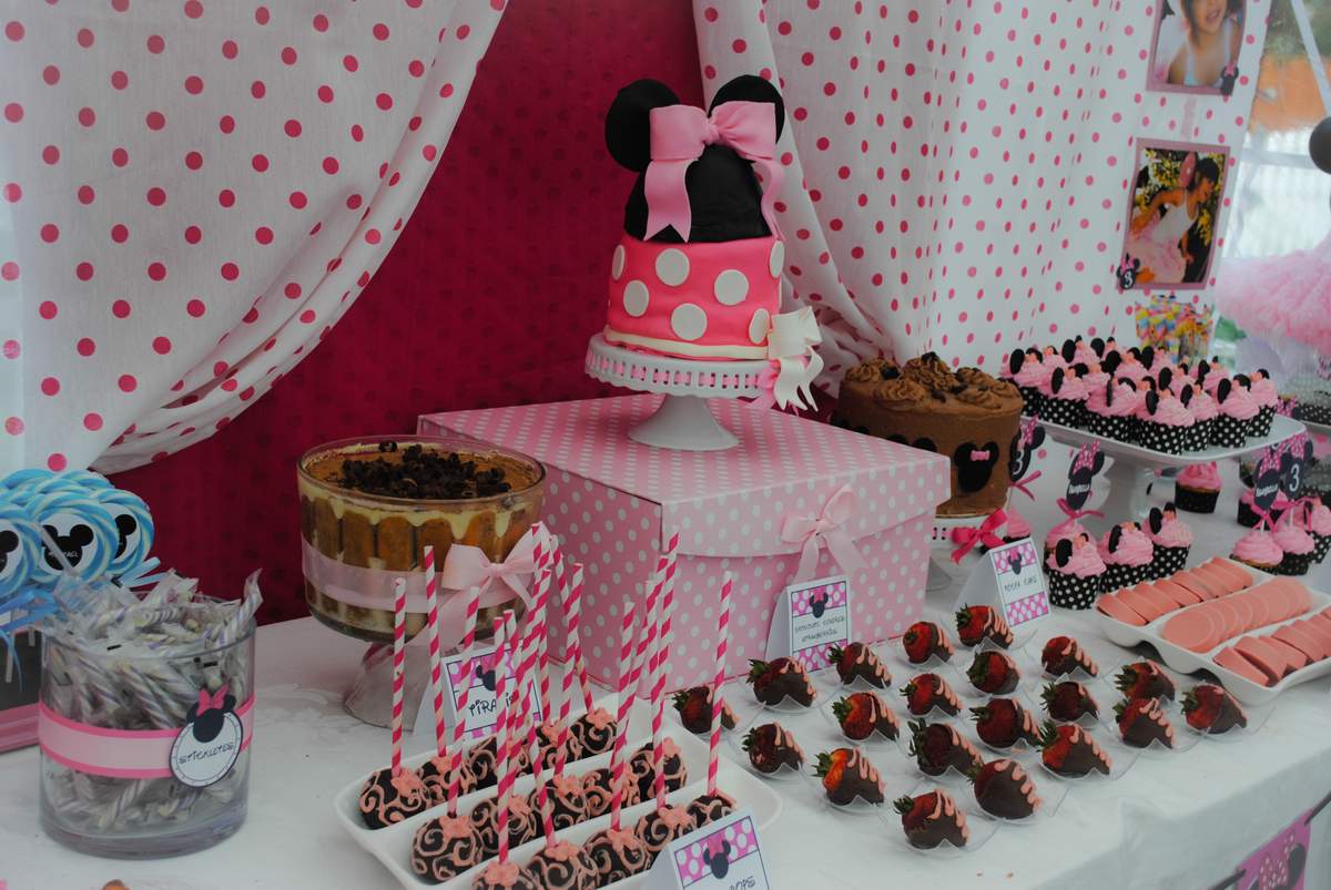 Minnie Mouse Birthday Party Ideas Photo 3 Of 21 Catch My Party