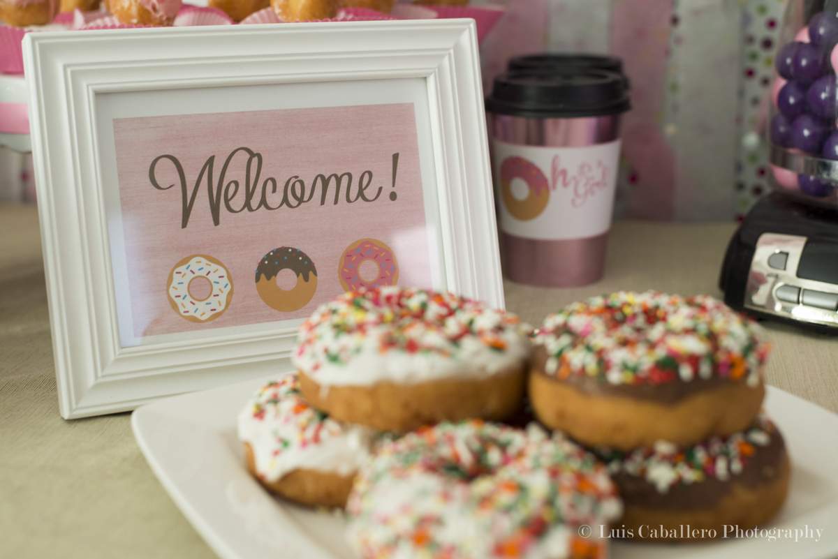 Donuts Baby Shower Party Ideas Photo 33 of 33 Catch My Party