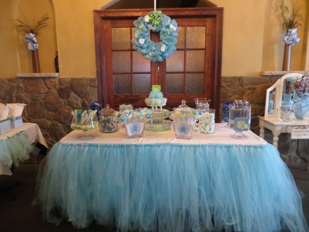 Andrea's Baby Shower - Blue and Green