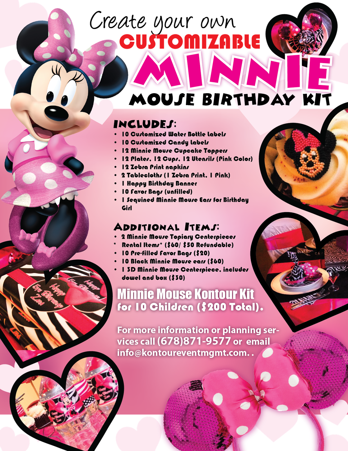 Minnie Mouse And Zebra Print Birthday Party Ideas Photo 4 Of 14 minnie-mouse-and-zebra-print-birthday-party-ideas-photo-4-of-14