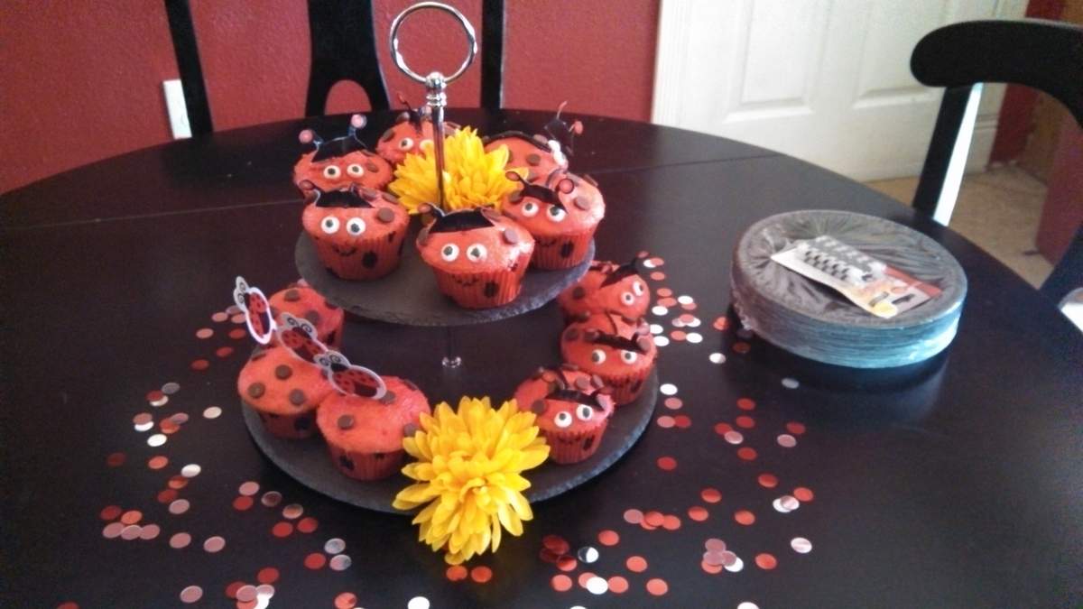 Delilah's lady bug party. - Lady Bug