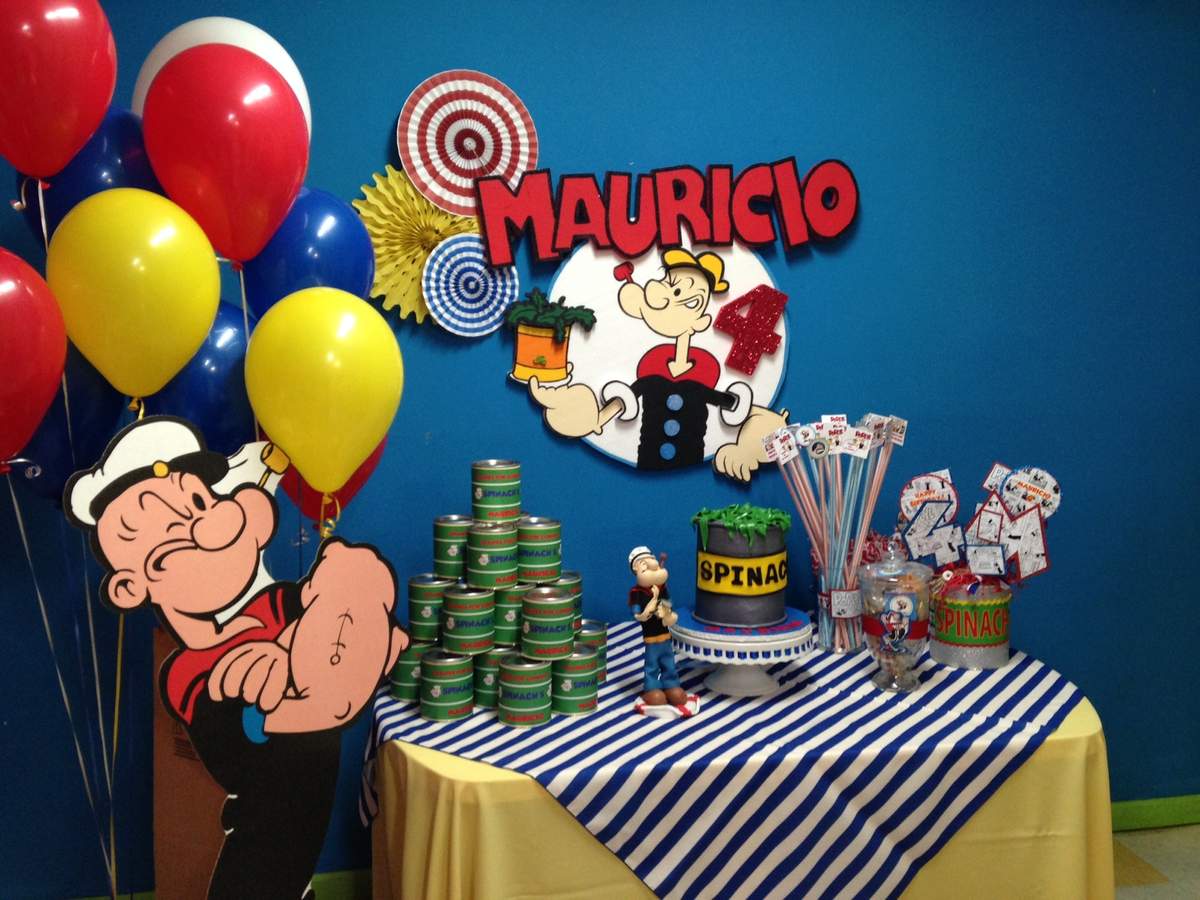 Popeye Birthday Party Ideas Photo 5 of 15 Catch My Party