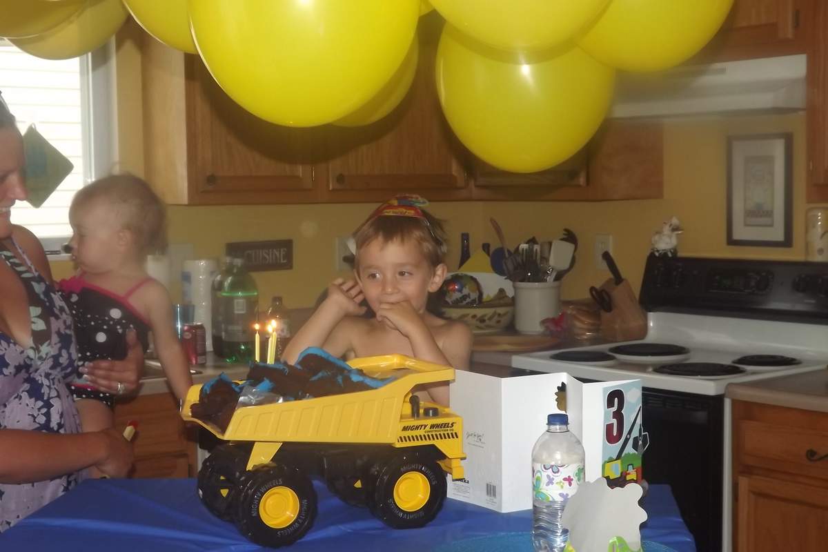 Dean's 3rd Birthday - Construction, Dump Trucks