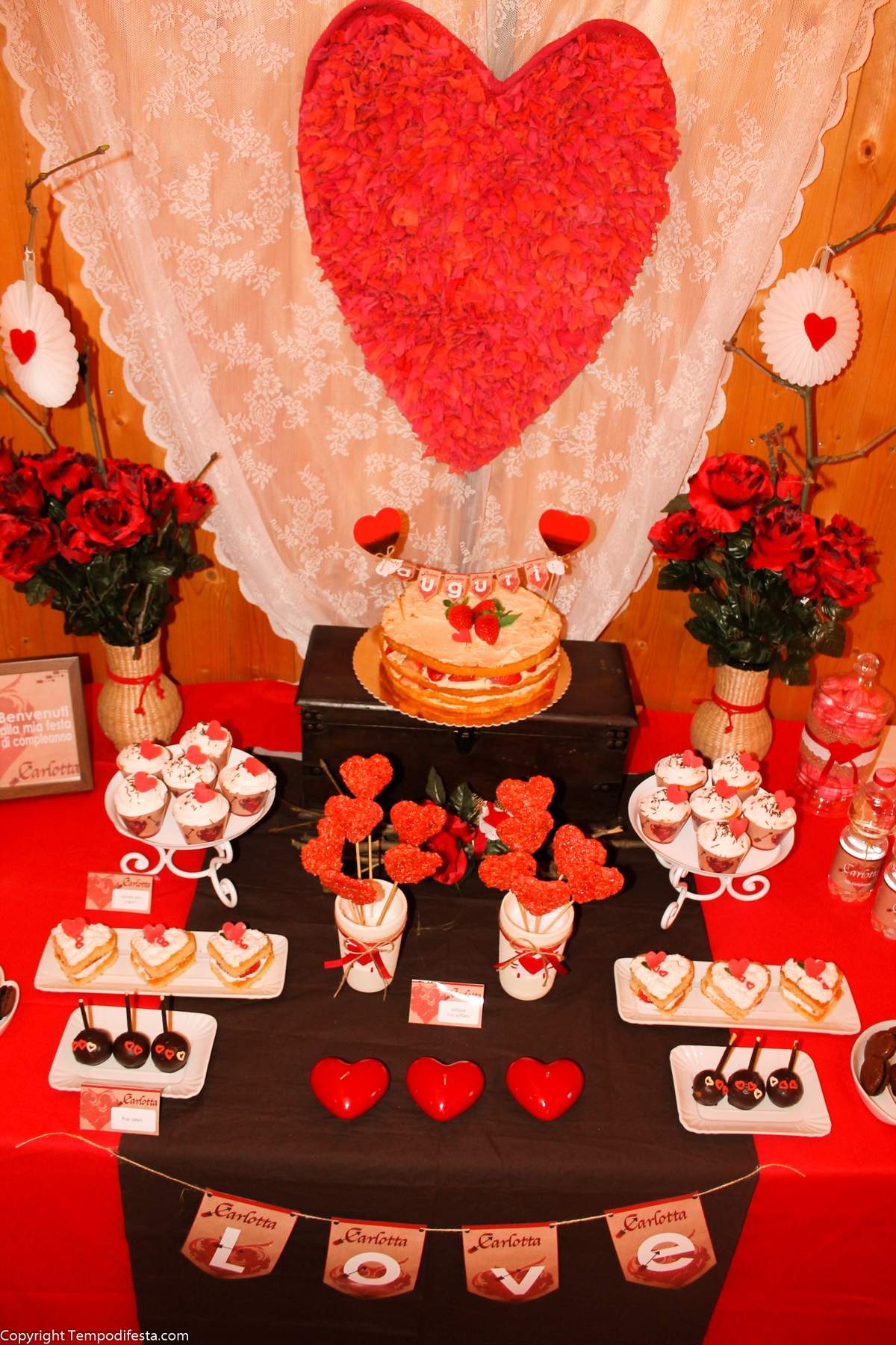 Cartlotta Valentine's birthday party - valentines 