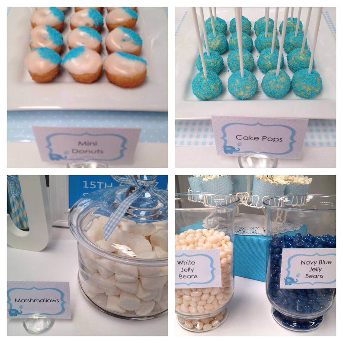 Logans Christening - Blue Elephant