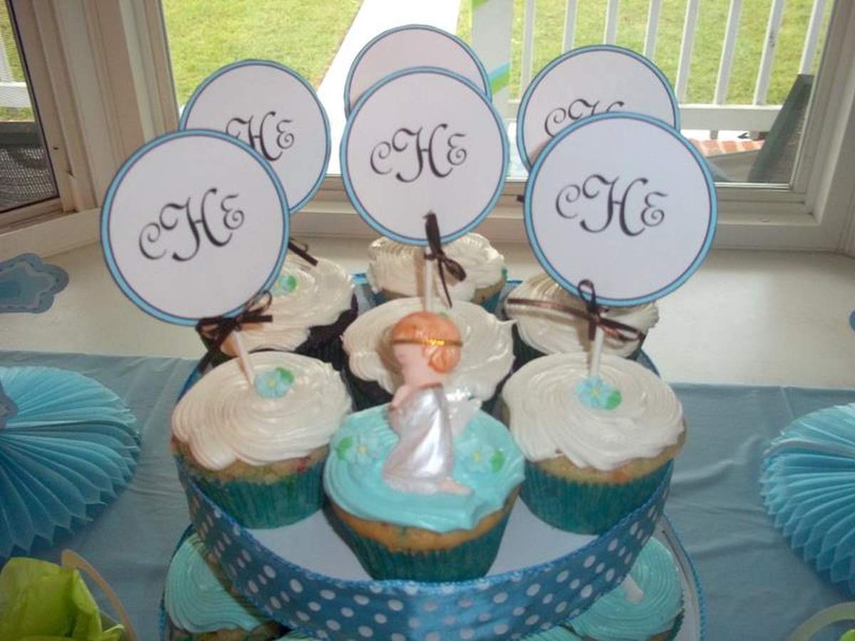 Cole's Baby Dedication - Blue and Green