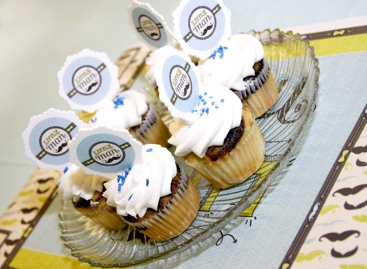 Little Man Baby Shower - Mustache & Bowtie