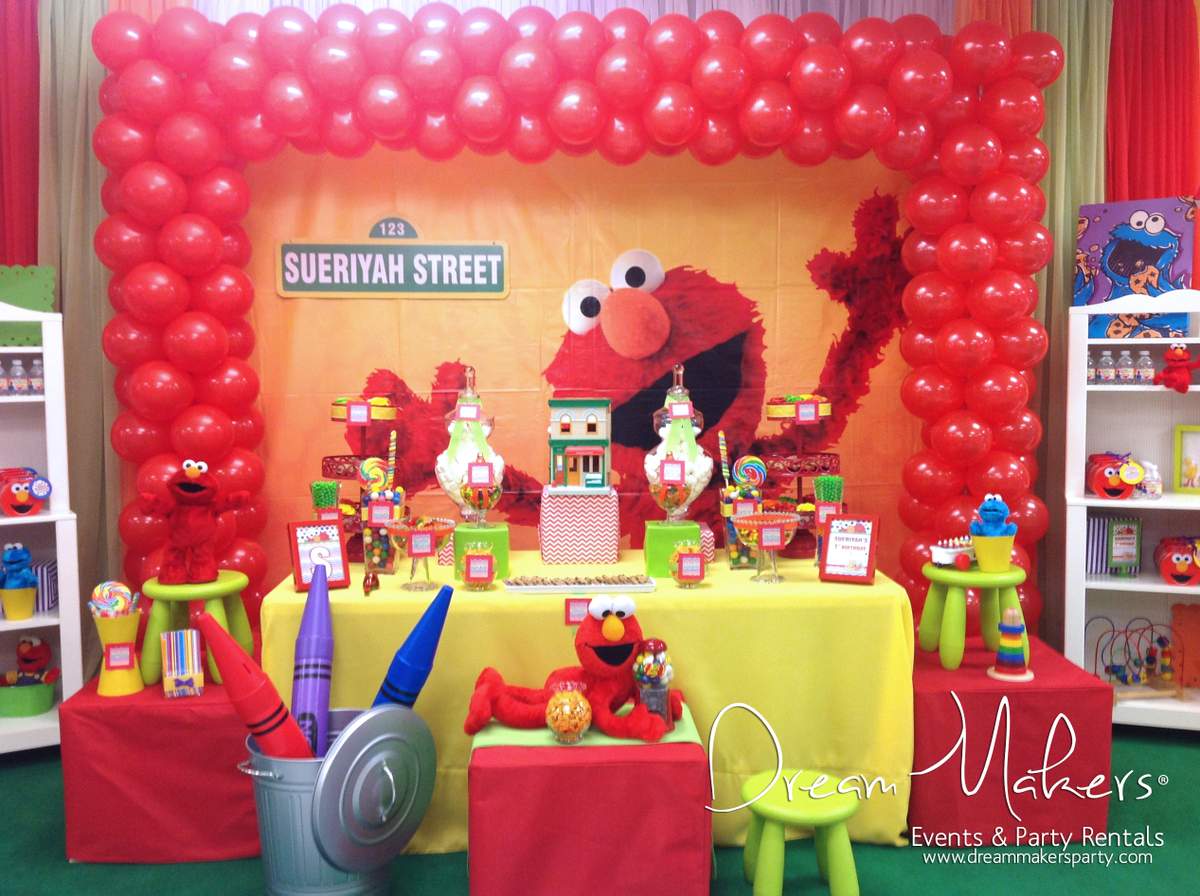 Elmo Sesame Street Birthday Elmo 1st Birthday Party Catch My Party