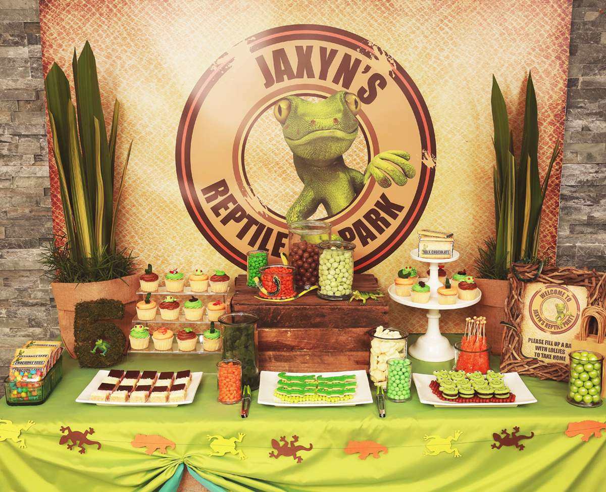 Reptiles Birthday Party Ideas Photo 1 of 24 Catch My Party