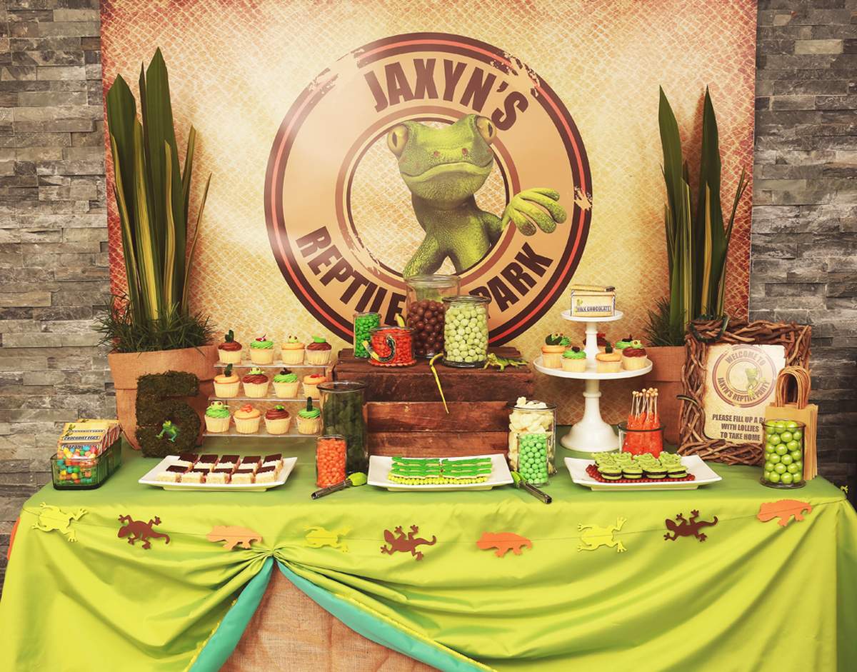 Reptiles Birthday Party Ideas Photo 1 of 24 Catch My Party