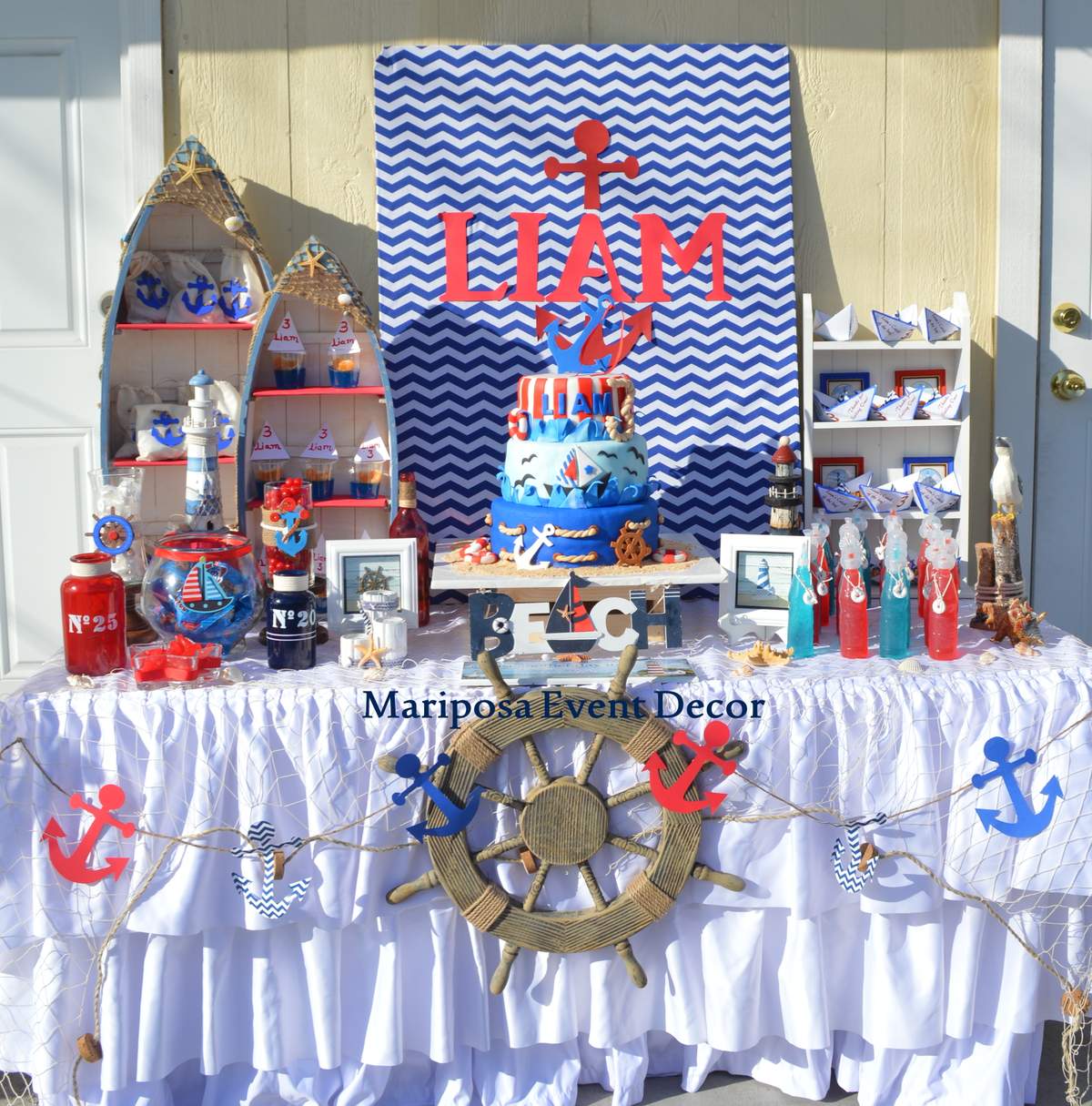 Nautical Birthday Party Ideas Photo 8 of 15 Catch My Party