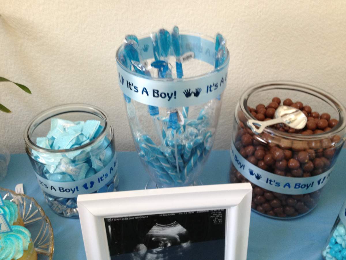 Baby Blue Baby Shower Party Ideas Photo 7 of 10 Catch My Party