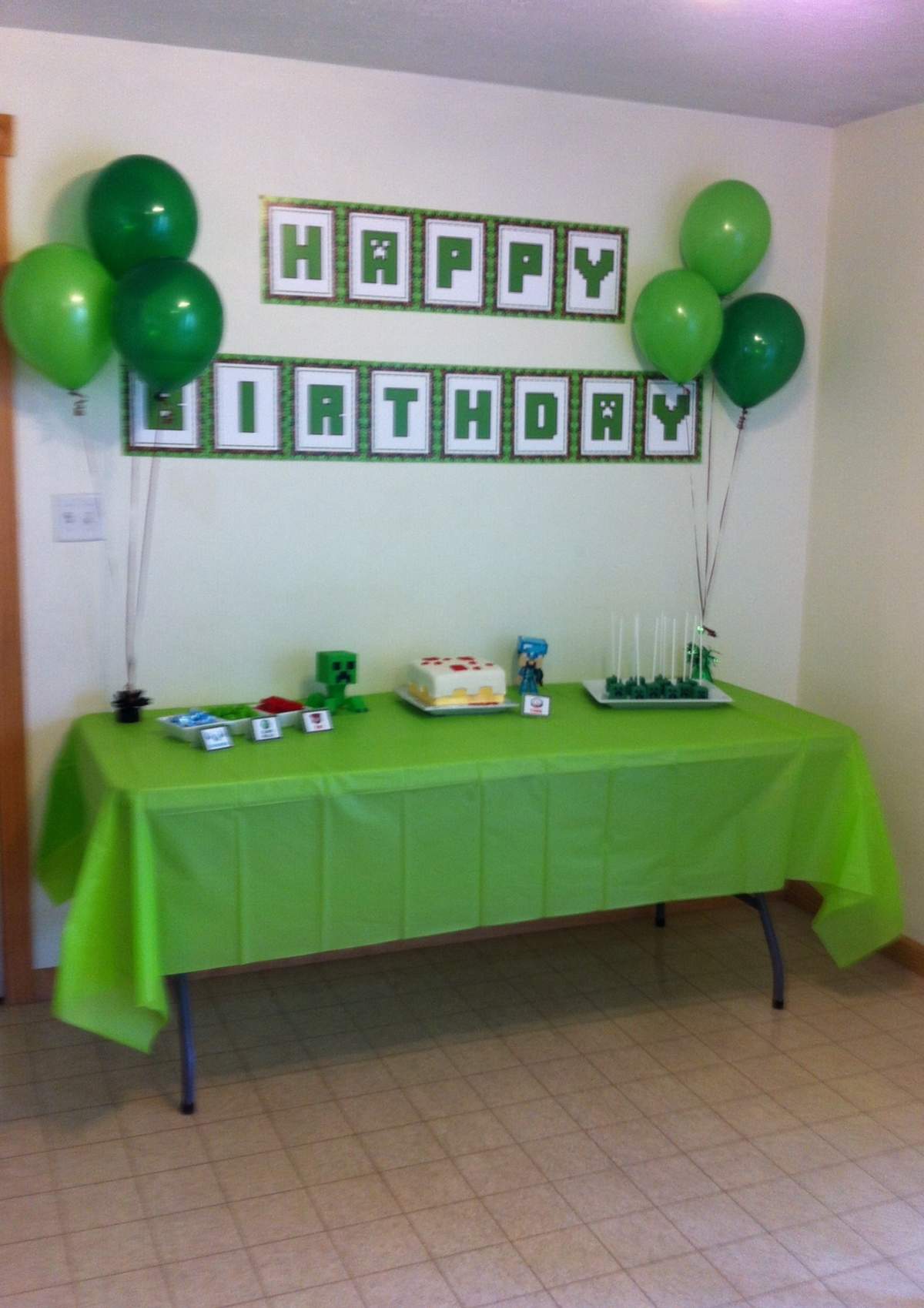 Miles' 8th Birthday - Minecraft