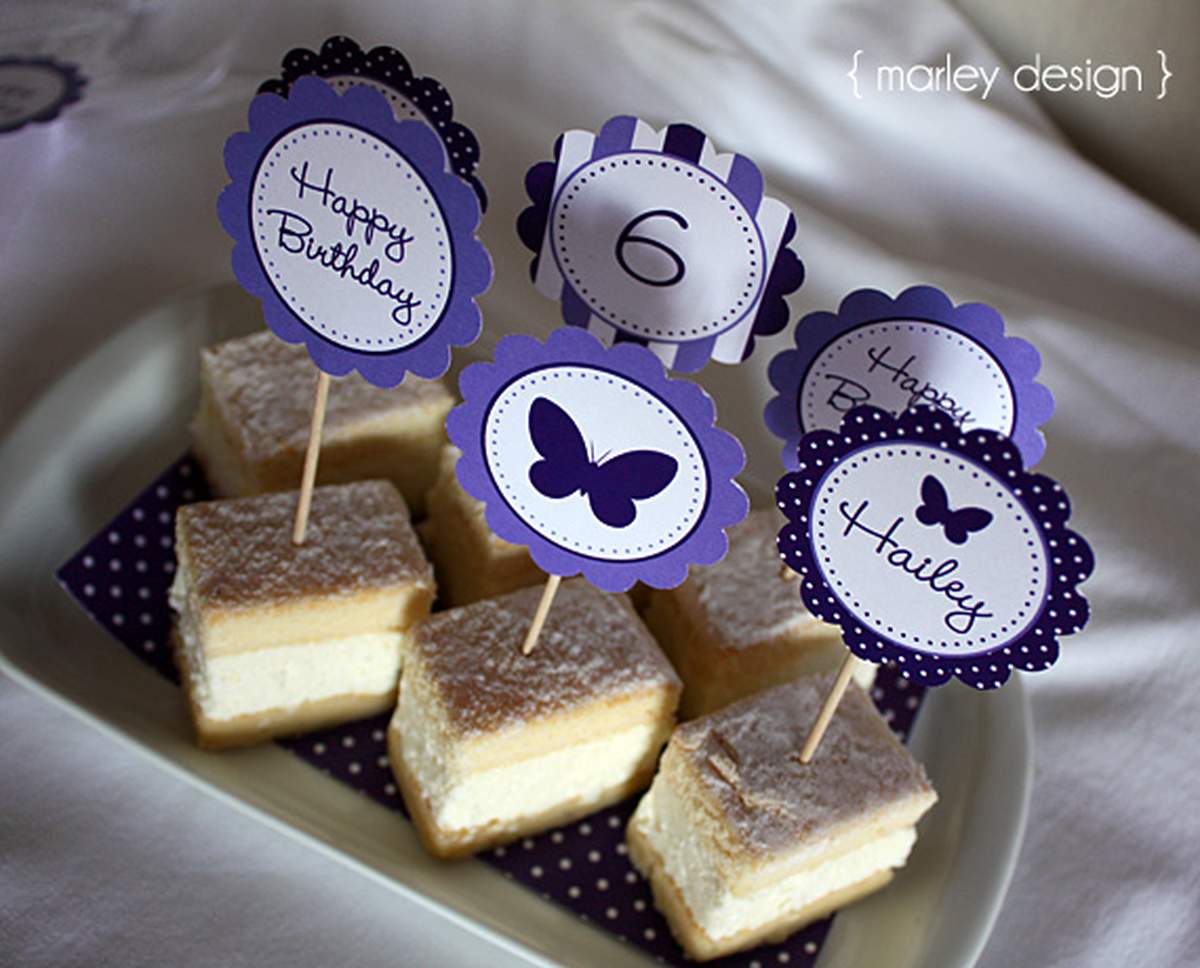 Hailey's Purple Butterfly Birthday Party - Purple Butterflies