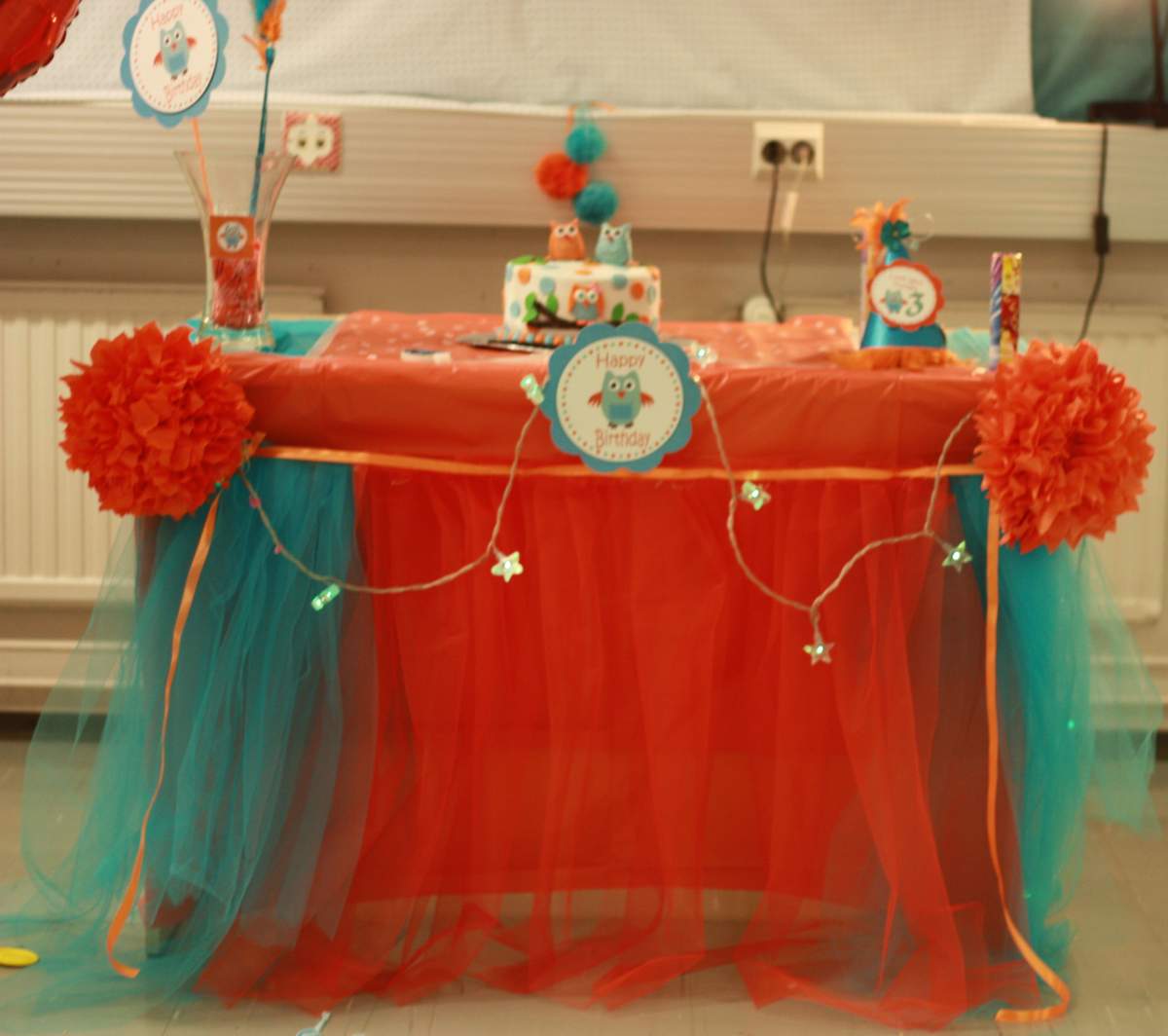 owl orange and blue Birthday Party Ideas Photo 17 of 22 Catch My