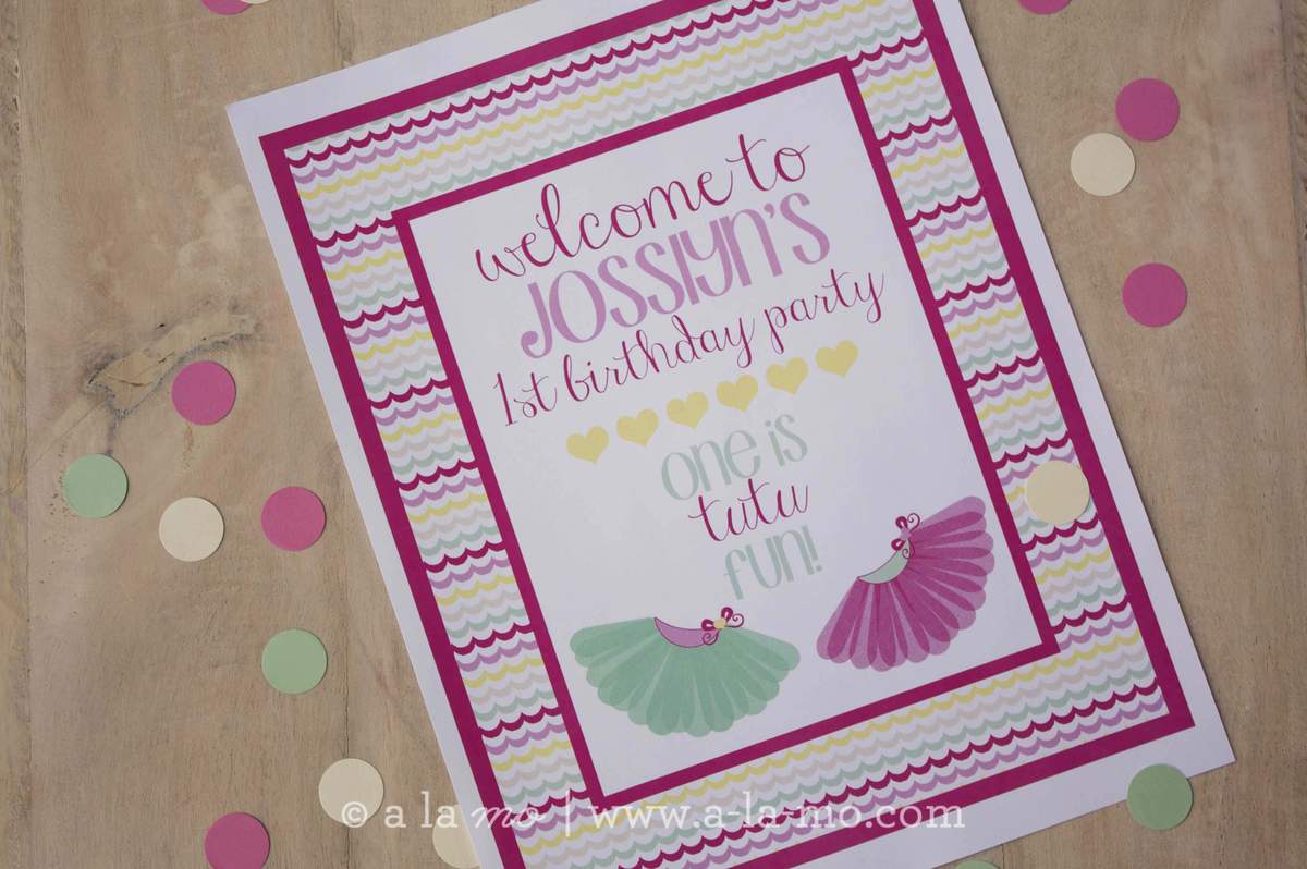 Tutu Cute: a first birthday party - Tutu