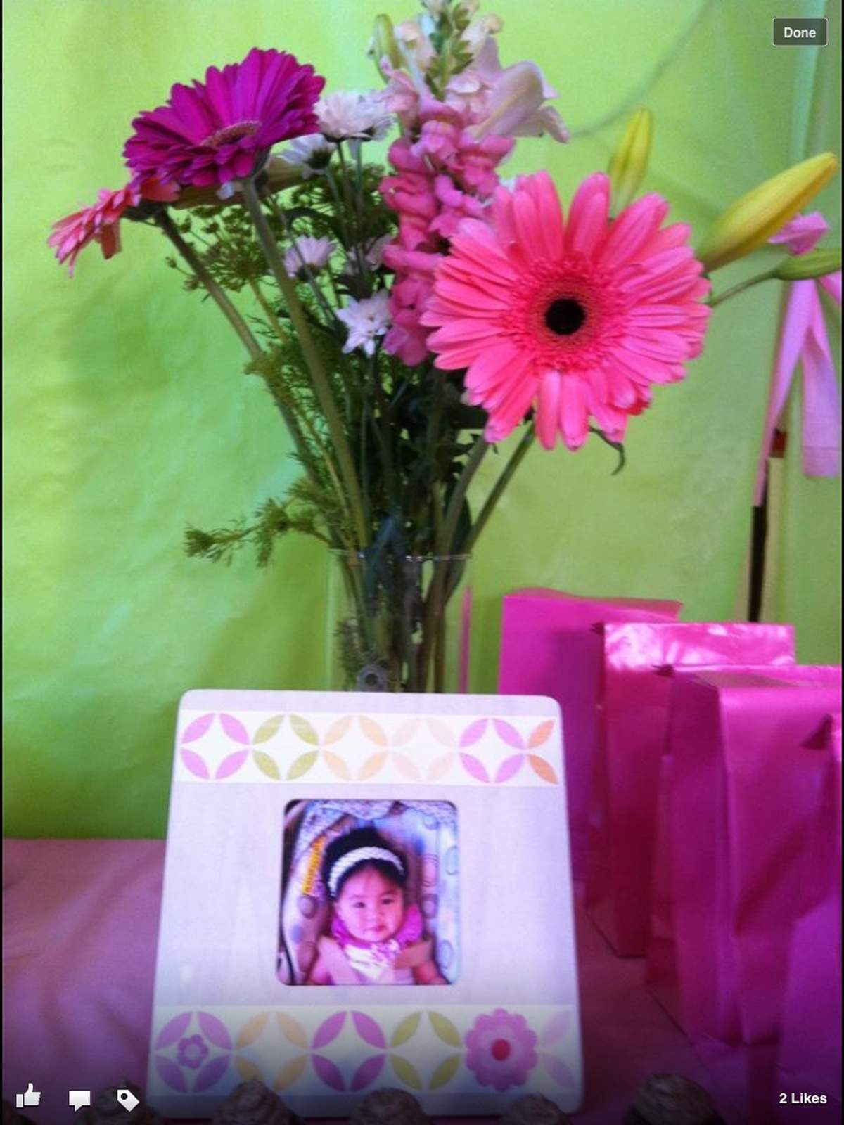 Pink and Green Birthday - None