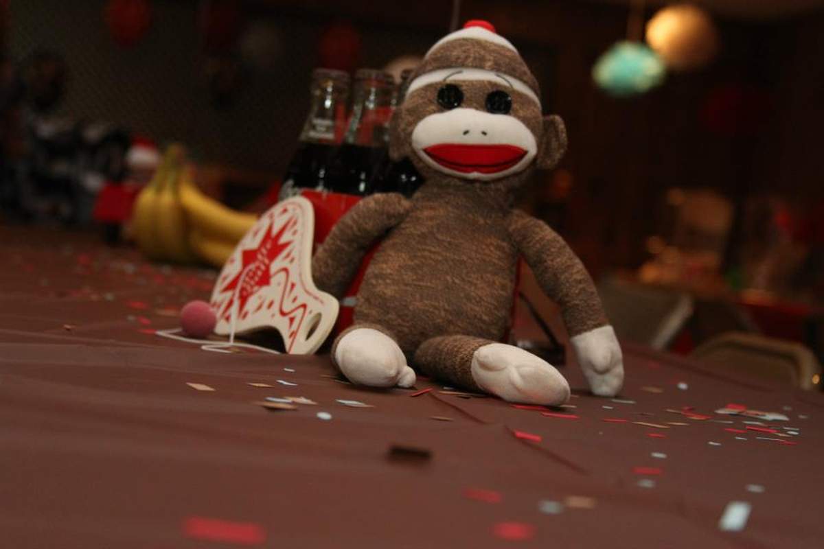 First Birthday SOCK MONKEY - Sock Monkey