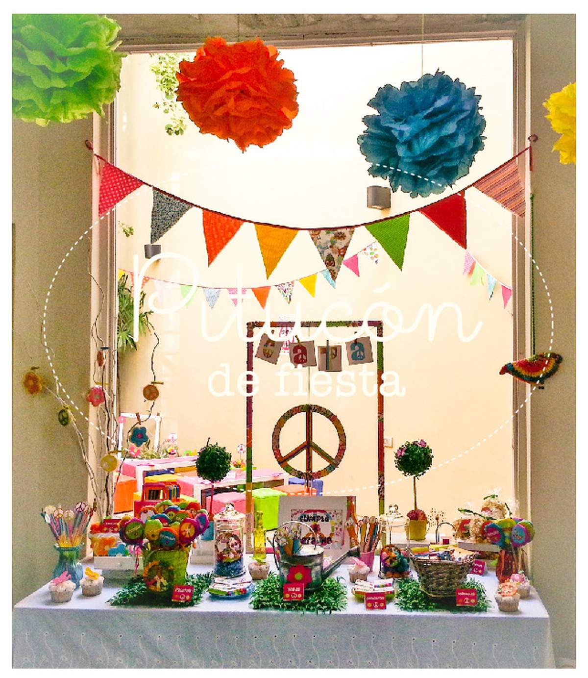 Catalina cumple hippie chic  - Peace and love