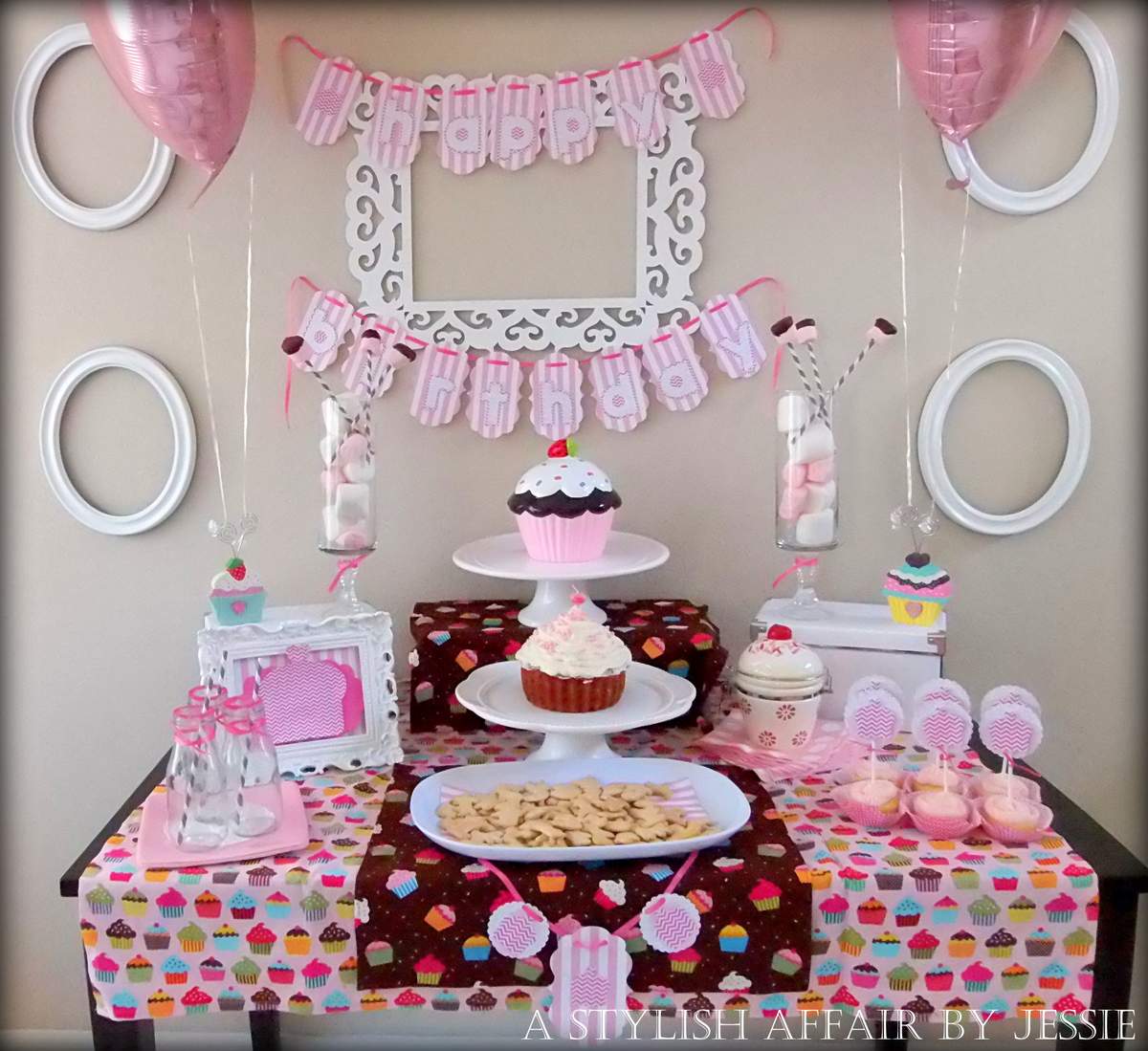 Cupcake Inspired Dessert Table - Our Little Cupcake