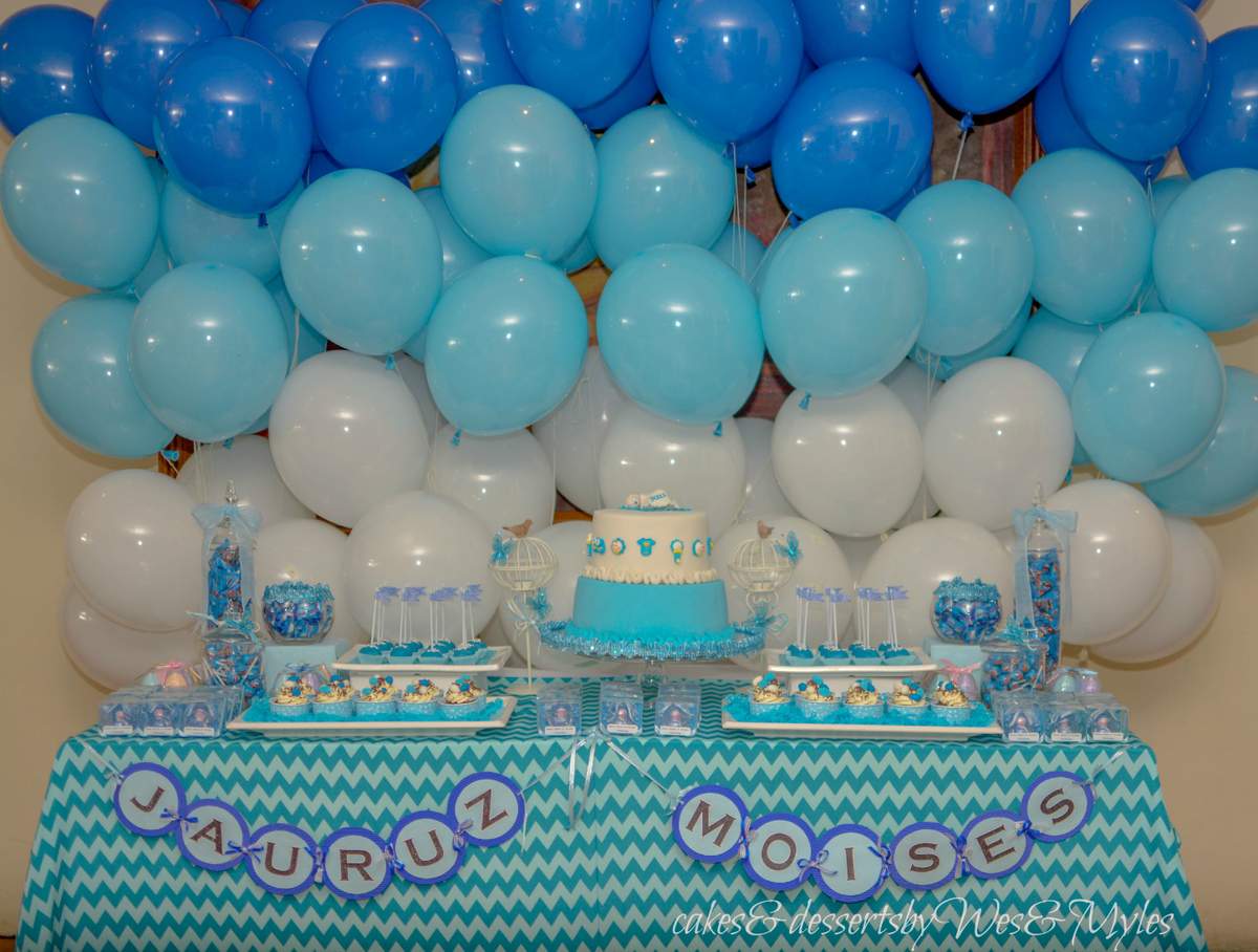 Baby Jau - Blue Chevron