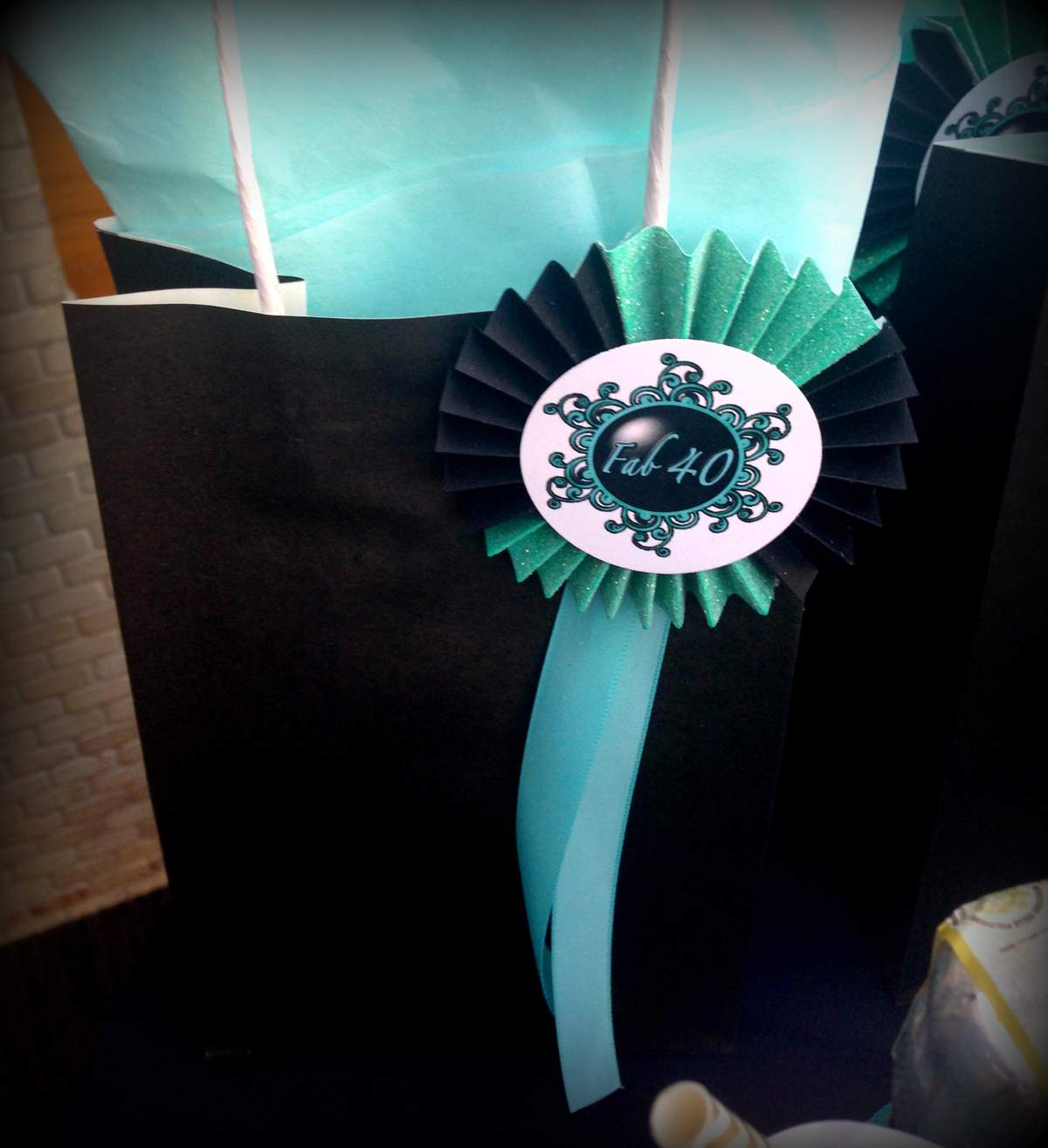 tiffany blue and black Birthday Party Ideas Photo 3 of 15 Catch My Party