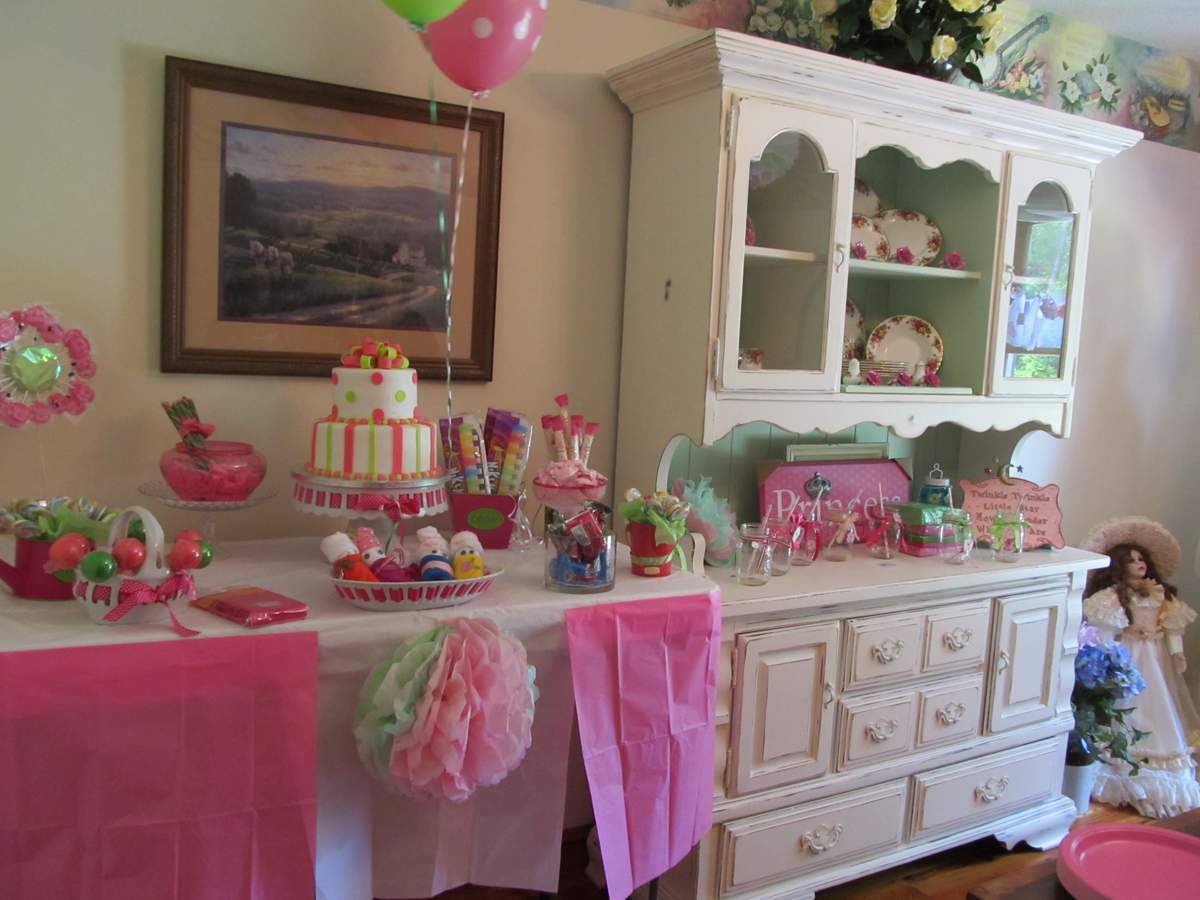 Pink & Green Baby Shower Party Ideas Photo 1 of 19 Catch My Party