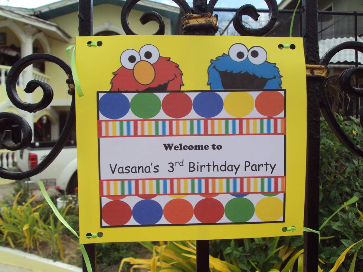 Vasana's 3rd Birthday - Sesame Street