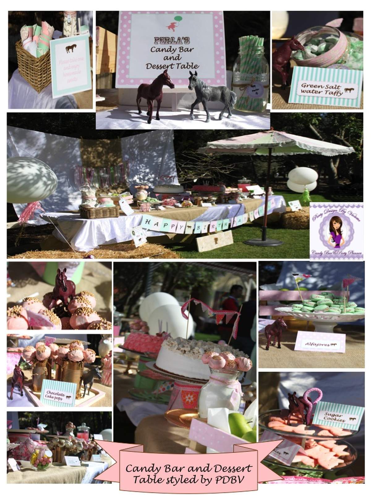 Perla's 4th Horse theme Party! - Horse#Pony#Shabby Chic#Vintage#romantic