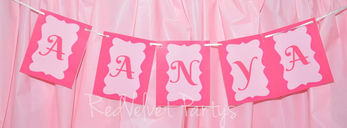 Aanya's First Birthday  - PInk Butterfly