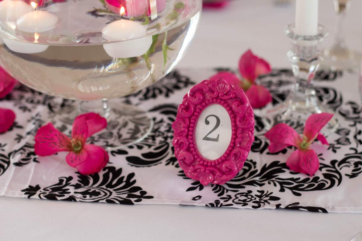 Fuchsia and Damask Wedding Party Ideas Photo 5 of 11 Catch My Party