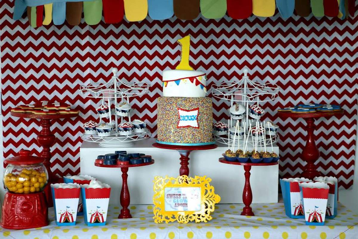 Circus Carnival 1st Birthday Party - Carnival/Circus