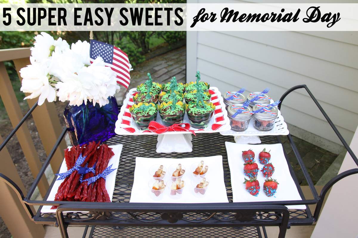 Super Easy Sweets for Memorial Day - USA
