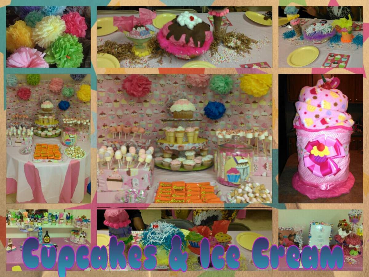 Cupcakes and Ice Cream Shower - cupcake/sweet shop