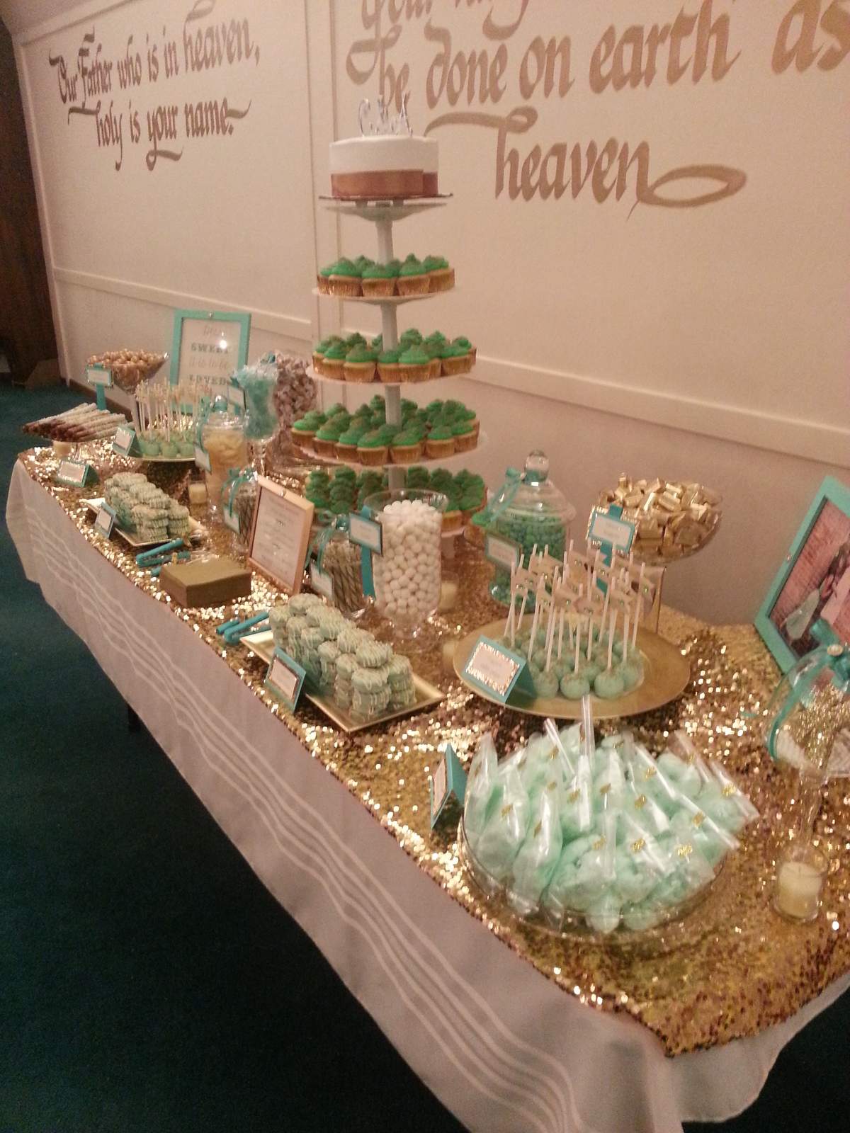 Mint And Gold Wedding Party Ideas Photo 3 Of 13 Catch My Party