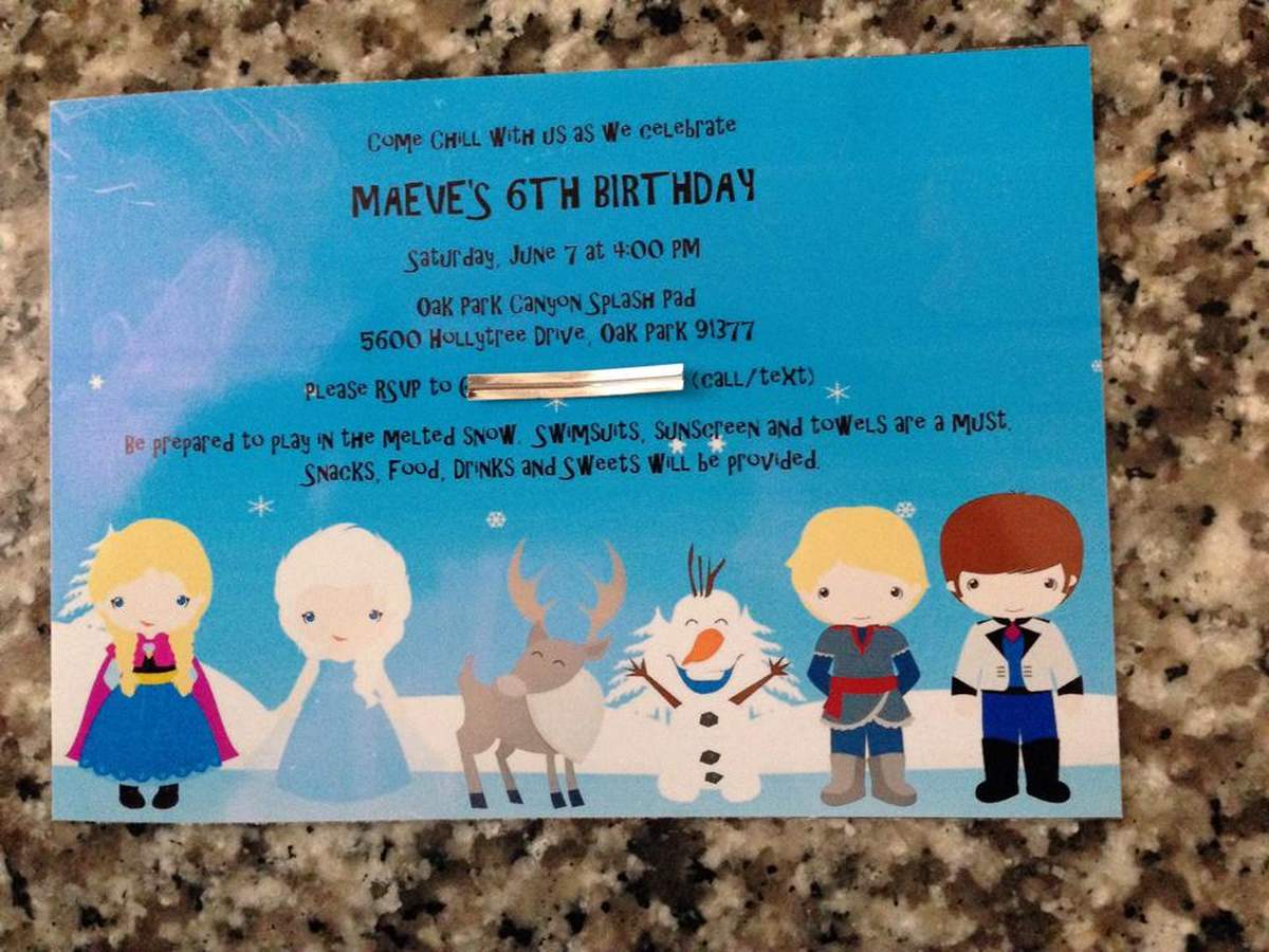 Maeve's 6th Birthday Party - DISNEY'S FROZEN