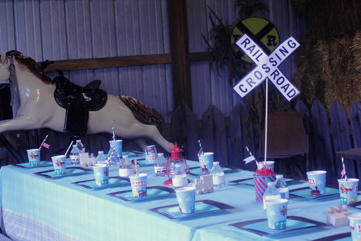 Nathan's 3rd Birthday Party - Train, Vintage Trains