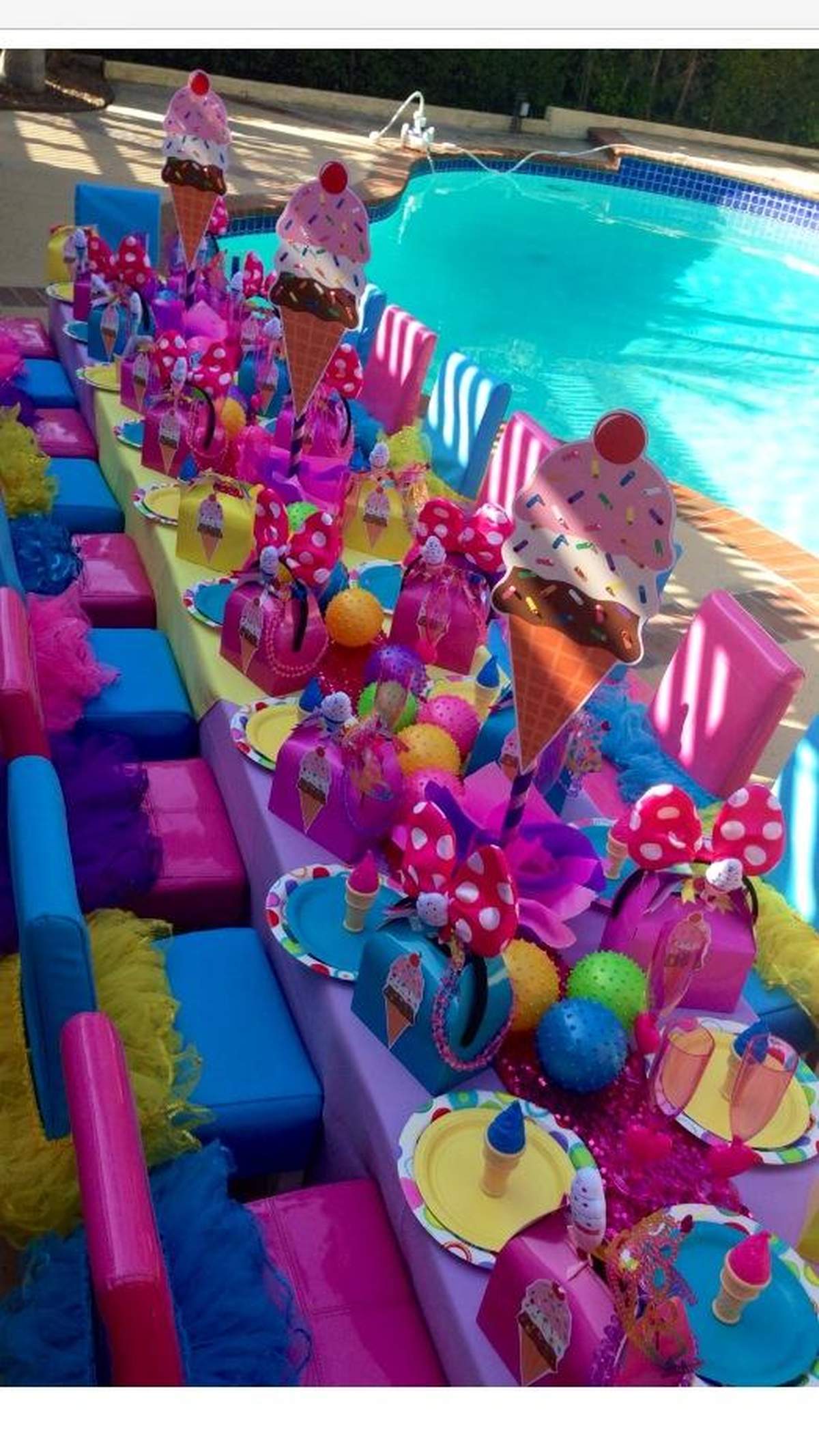 Ice Cream Party Birthday Party Ideas Photo 5 of 8 Catch My Party