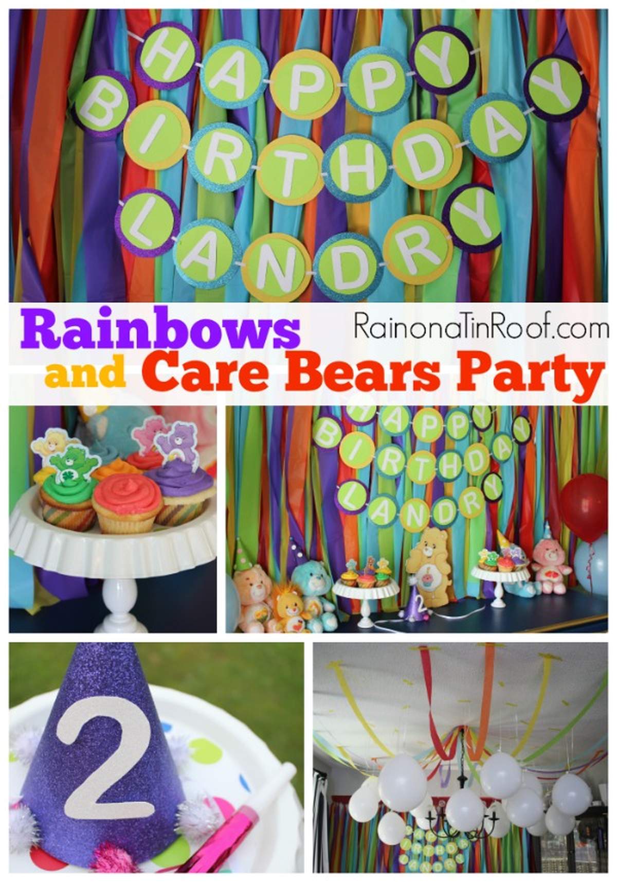 Care Bear & Rainbow Birthday Party - Care Bears, Rainbow