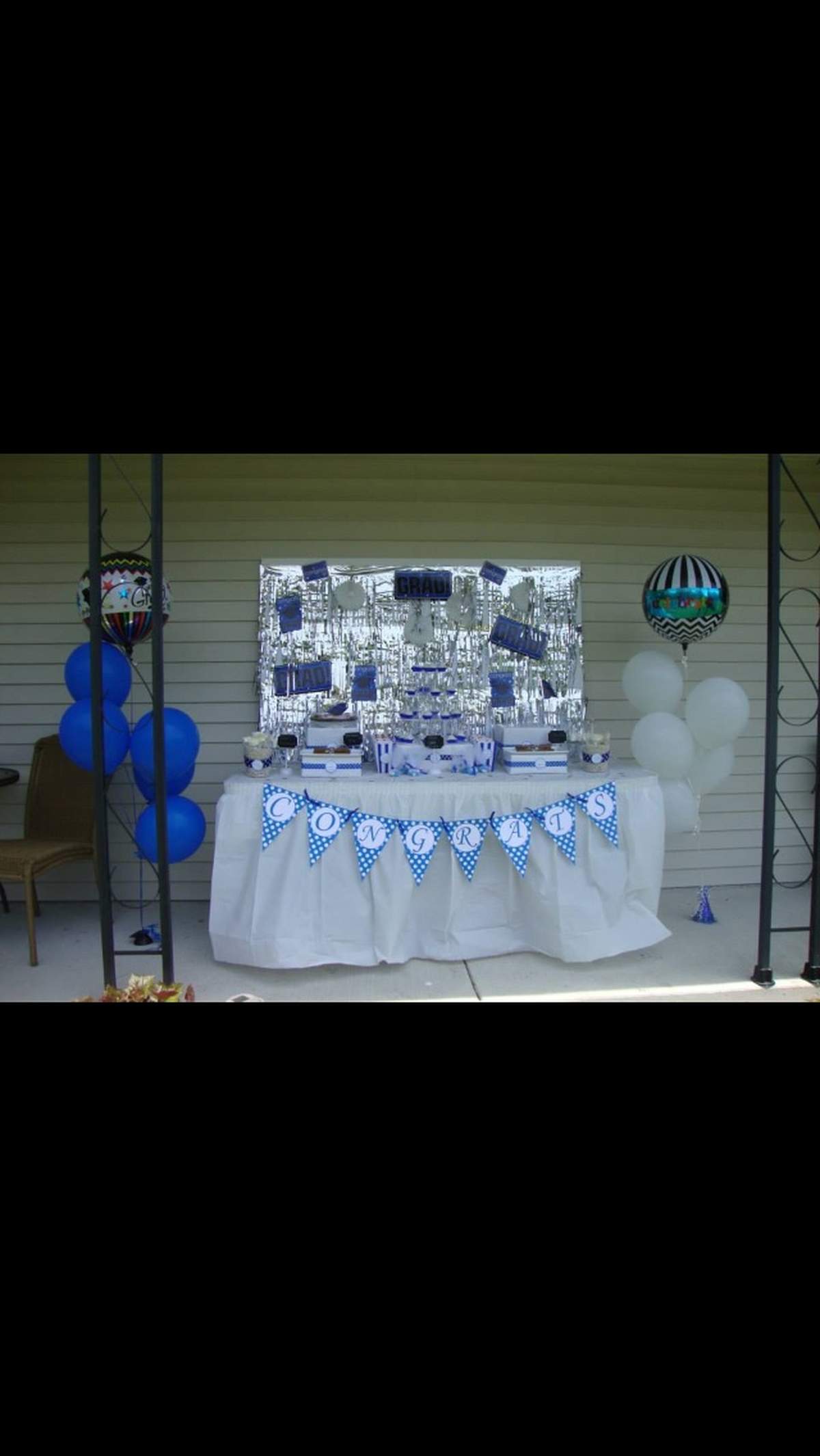 Victoria's Graduation dessert table - None