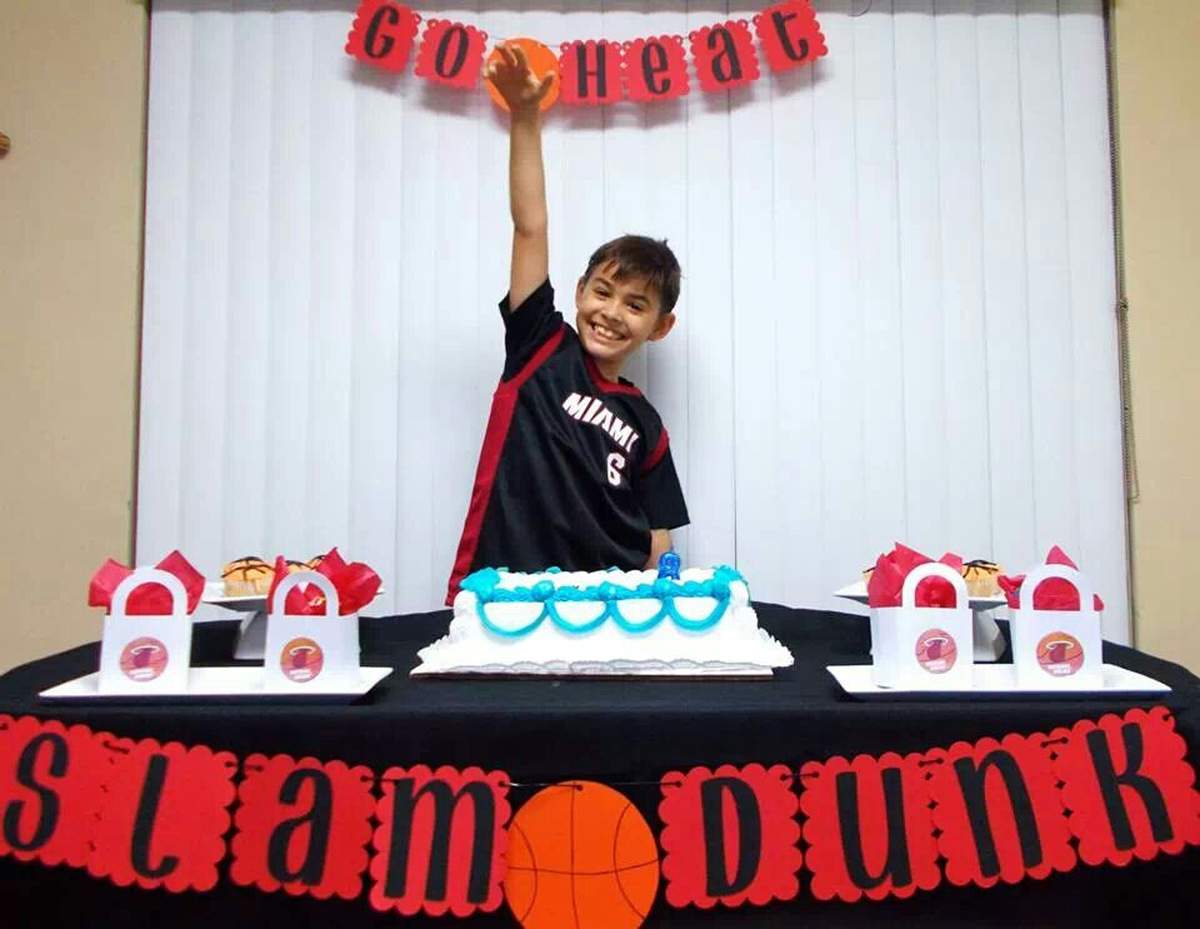 Derek 8th birthday  - Miami Heat