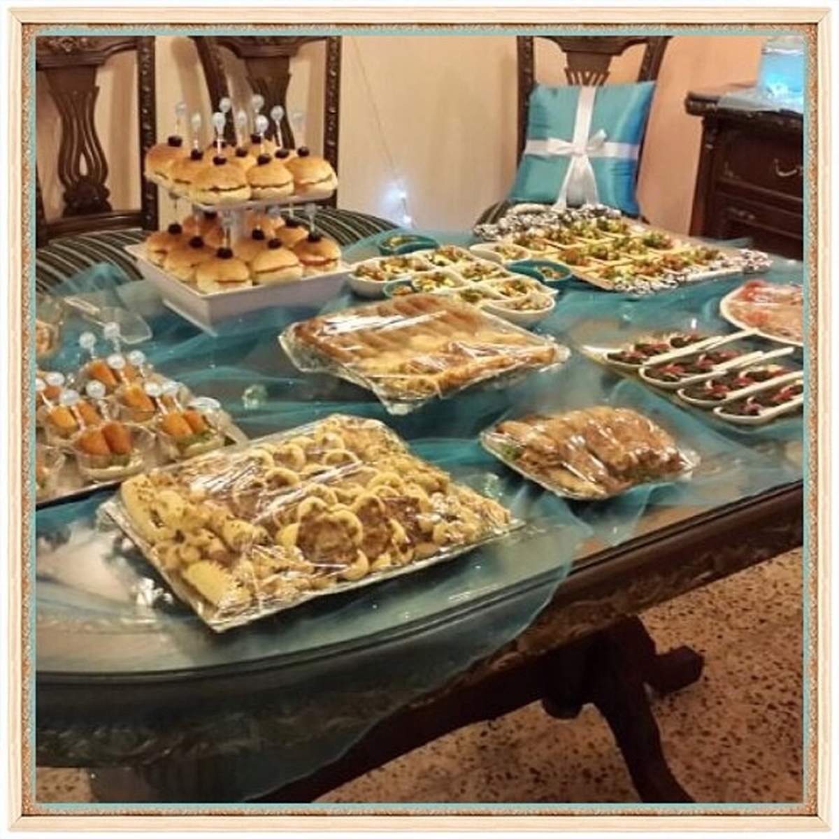 My DH birthday party - Tiffany Blue