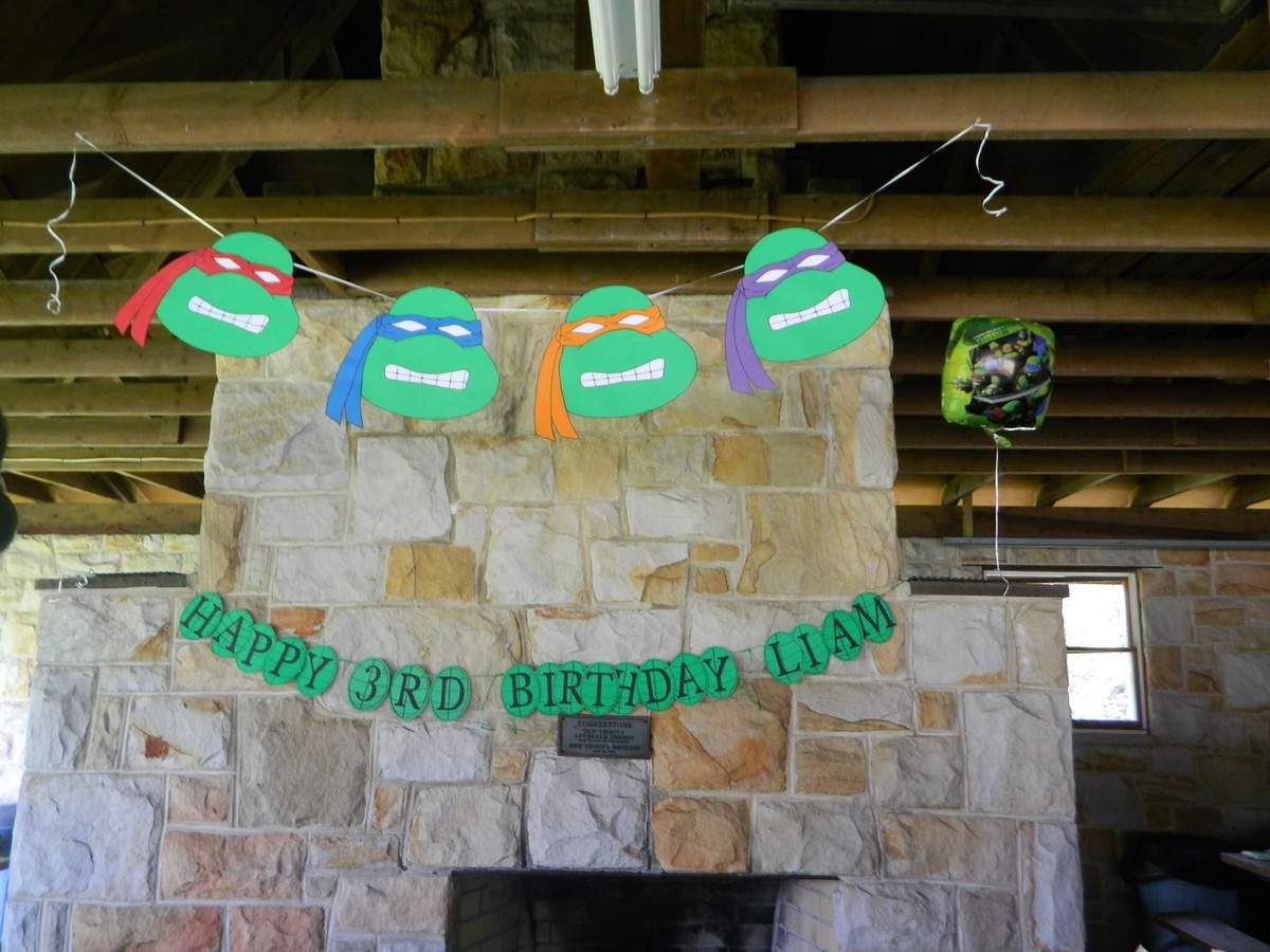 Liam's 3rd birthday - Ninja turtles