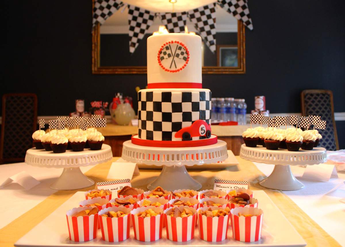 James's Race Car 5th Birthday Party - Race Car