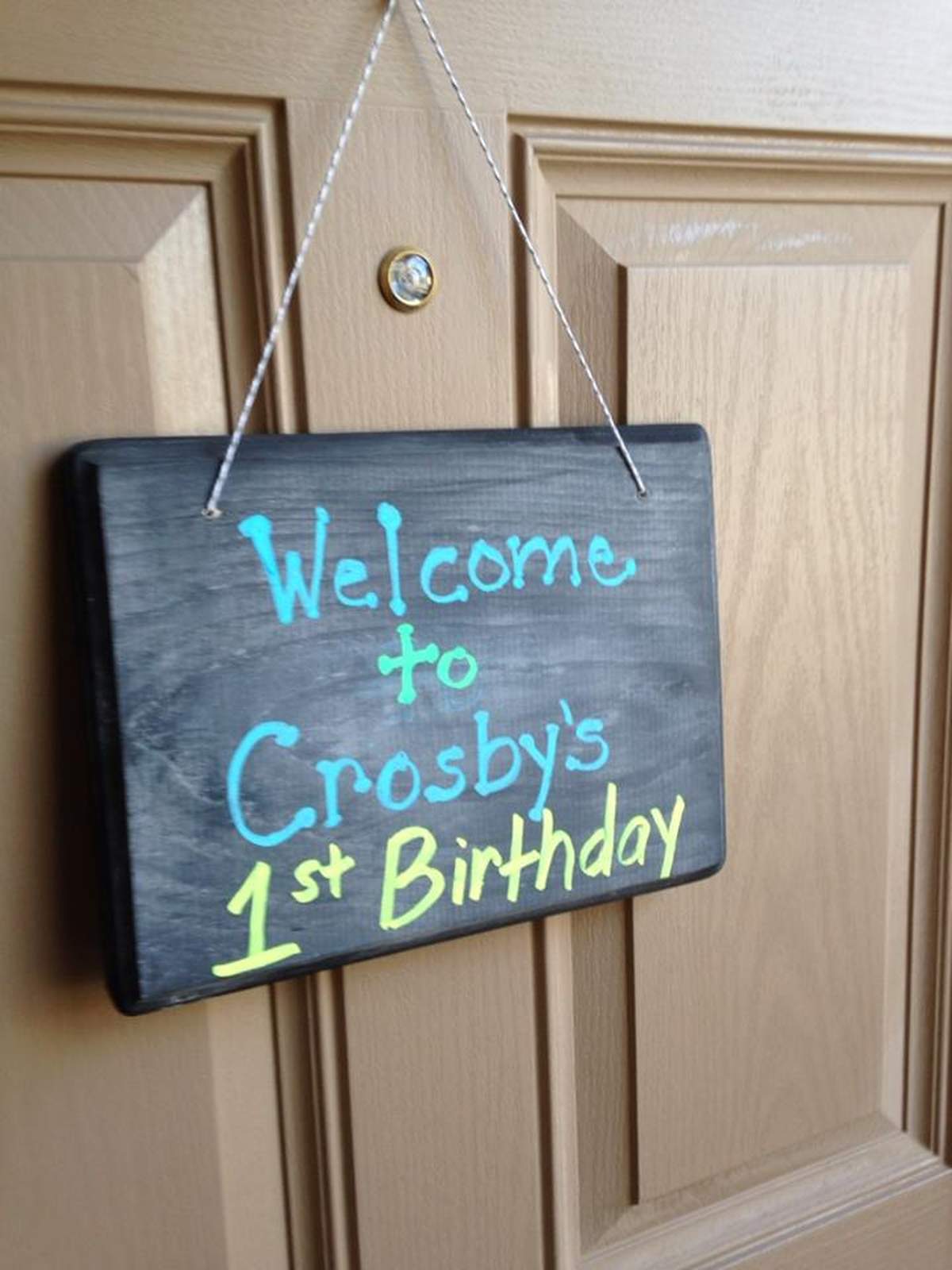 Crosby's 1st Birthday - Hot air balloon